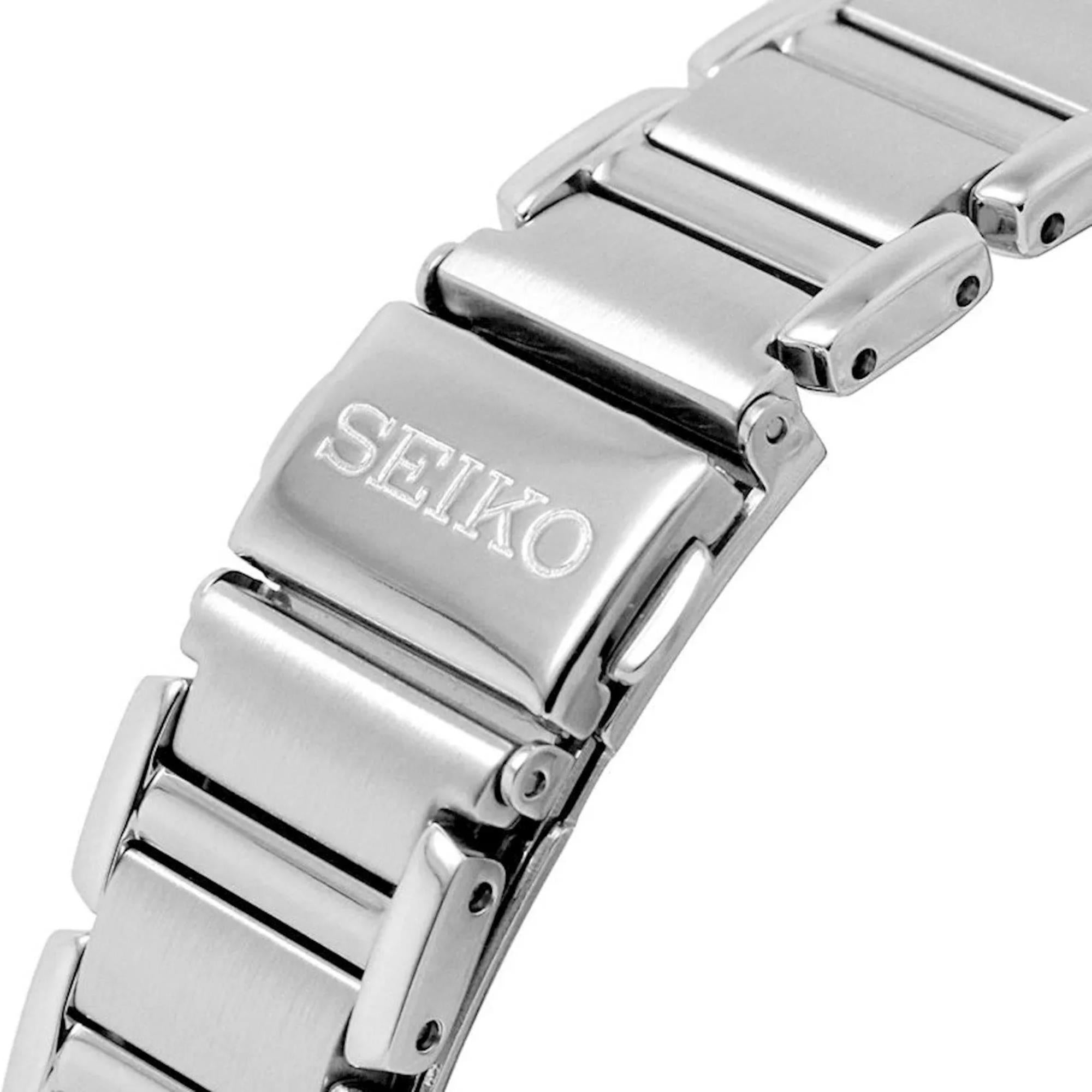 Seiko Conceptual Solar White Mother of Pearl Dial Stainless Steel Strap Women's Watch SUP465P1