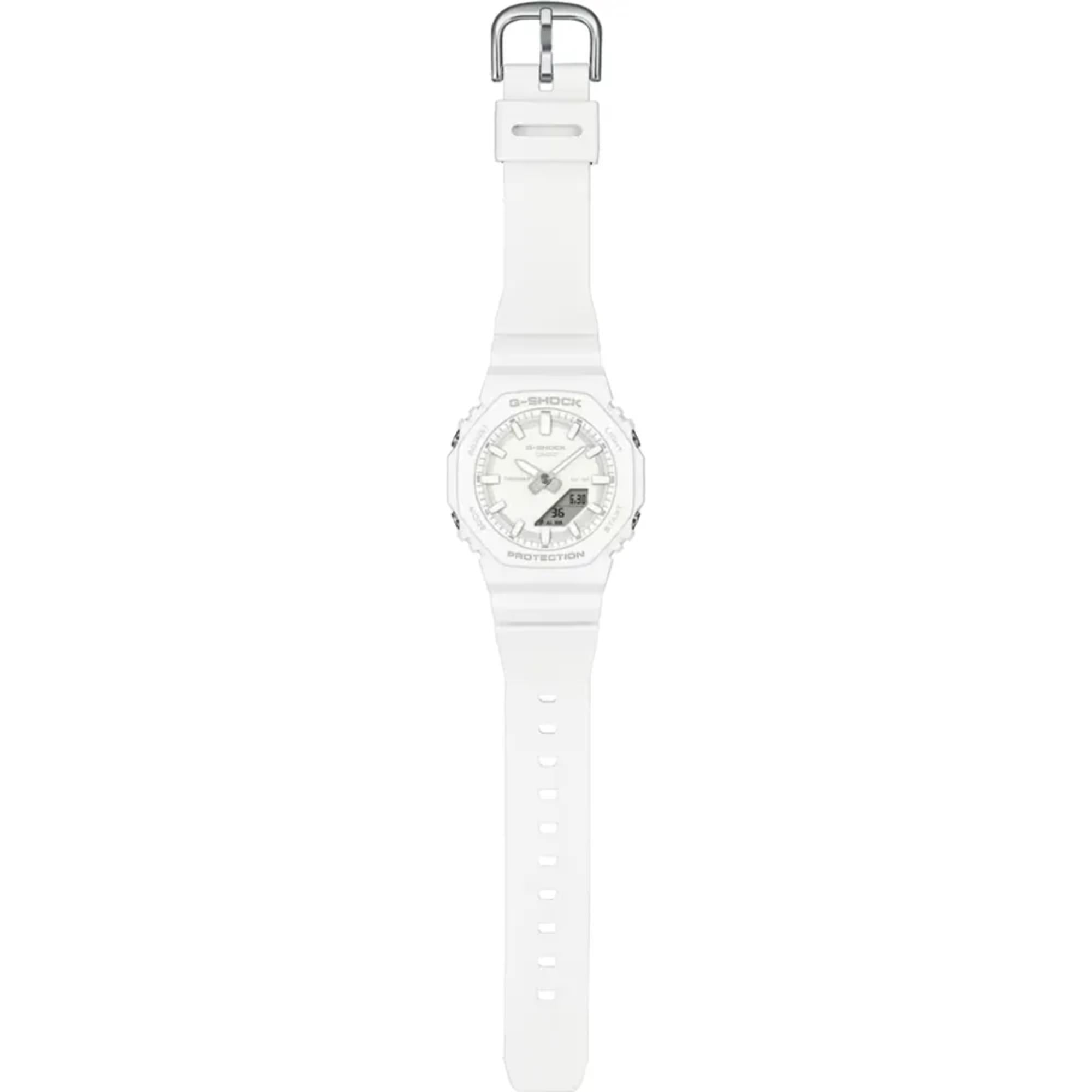 Casio G-Shock 2100 Series Analog-Digital White Dial Resin Strap Women's Watch GMA-P2100-7AER