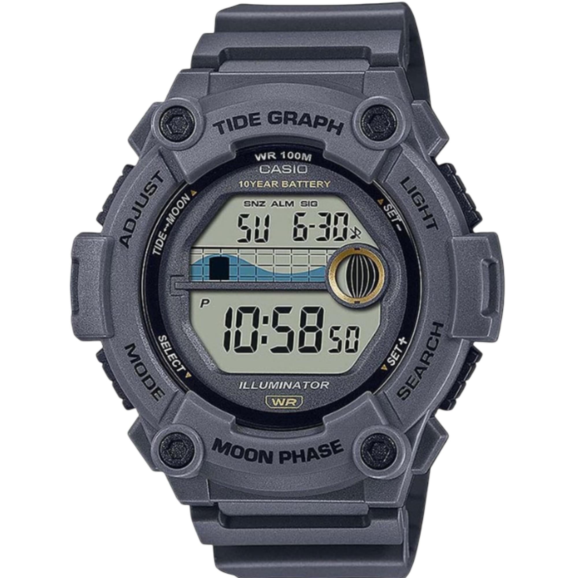 Casio Tide Graph Moon Phase Digital Resin Strap Men's Watch WS-1300H-8AVEF