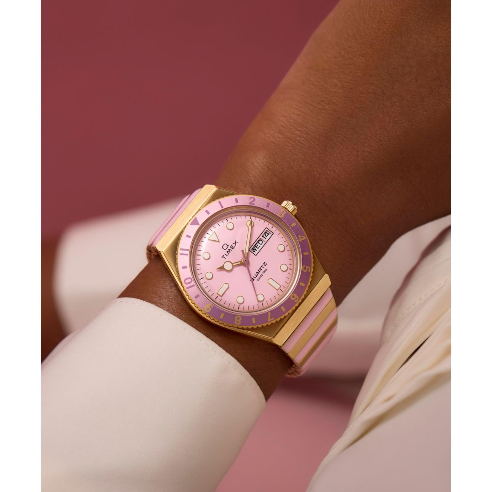 Timex Pink Dial Stainless Steel Expansion Band Women's Watch TW2W87600