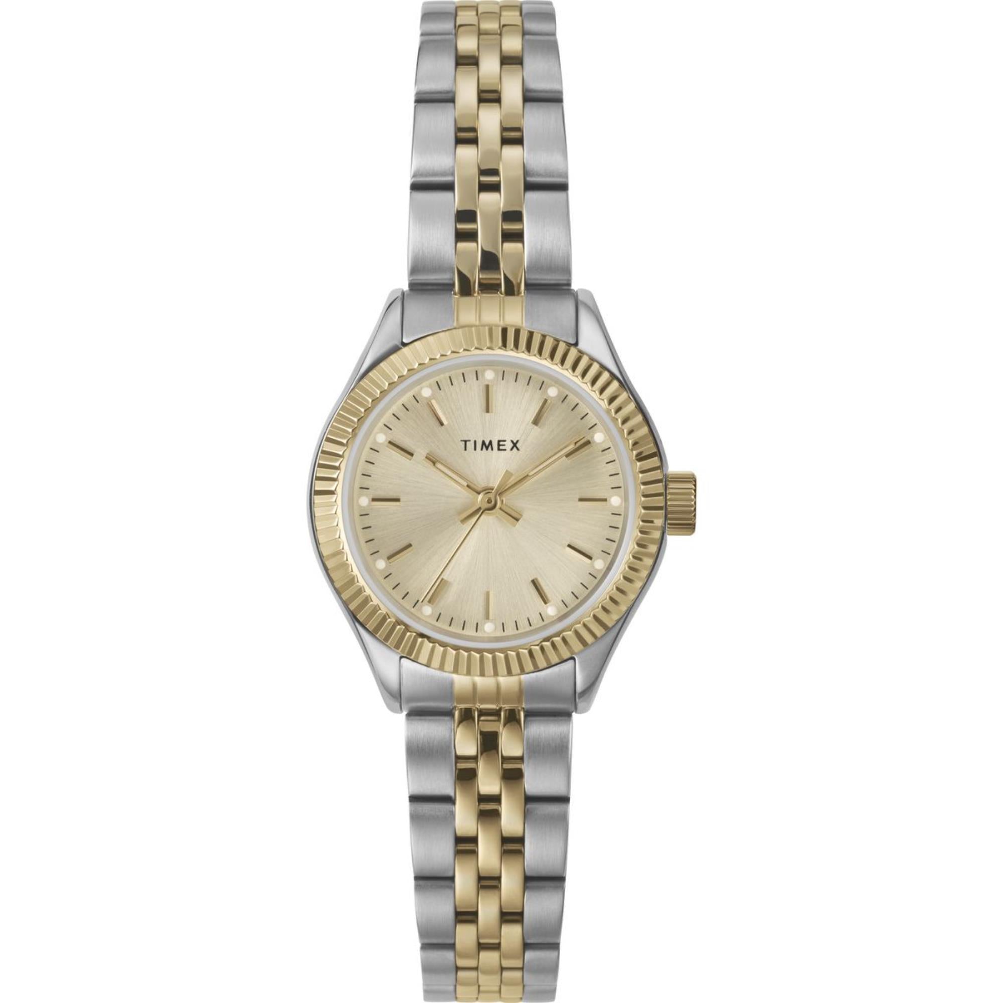 Timex Mini Legacy Champagne Dial Stainless Steel Strap Women's WatchTW2W90900