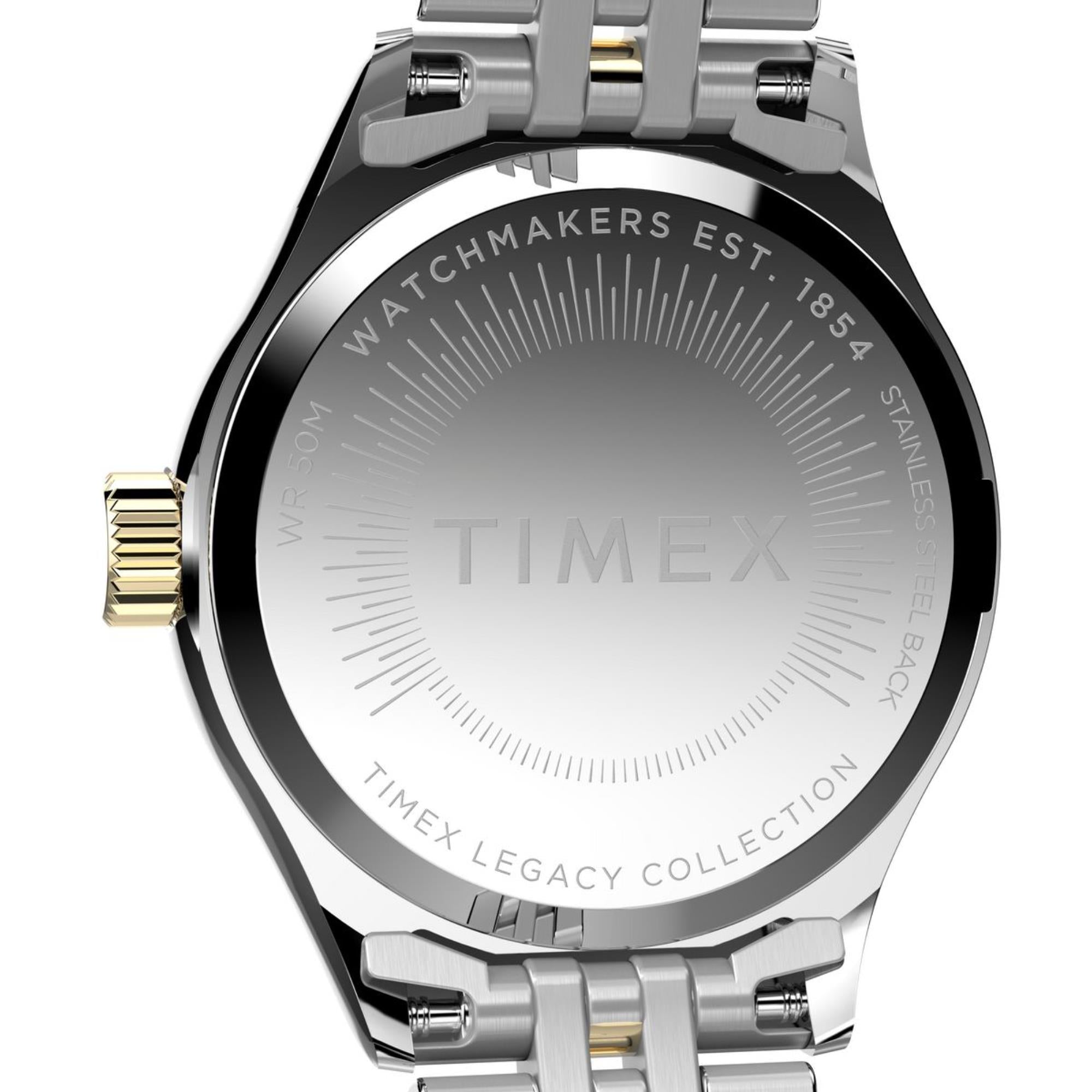 Timex Mini Legacy Champagne Dial Stainless Steel Strap Women's WatchTW2W90900