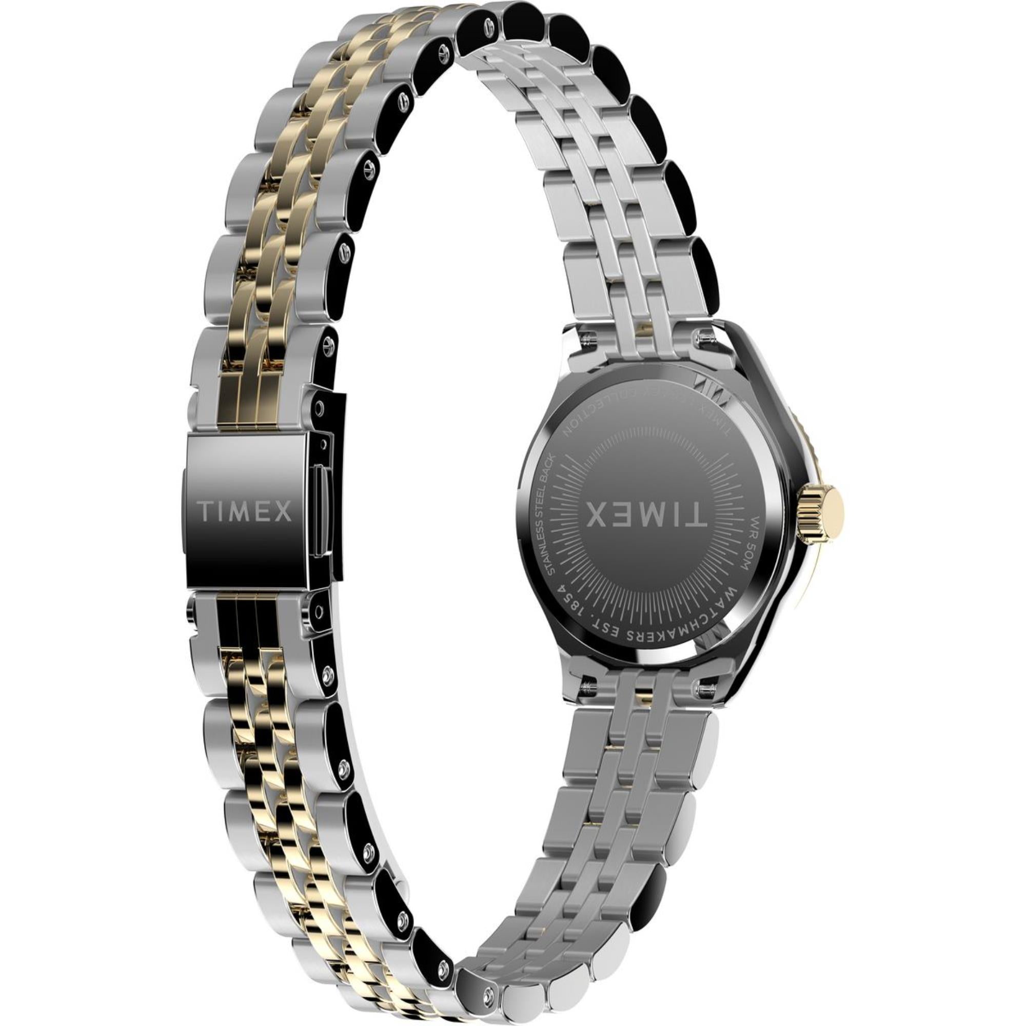 Timex Mini Legacy Champagne Dial Stainless Steel Strap Women's WatchTW2W90900