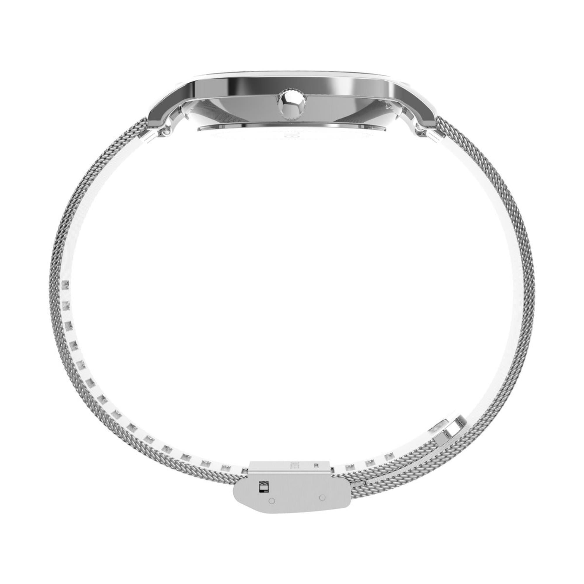 Timex Transcend Silver Dial Stainless Steel Women's Watch TW2Y10200