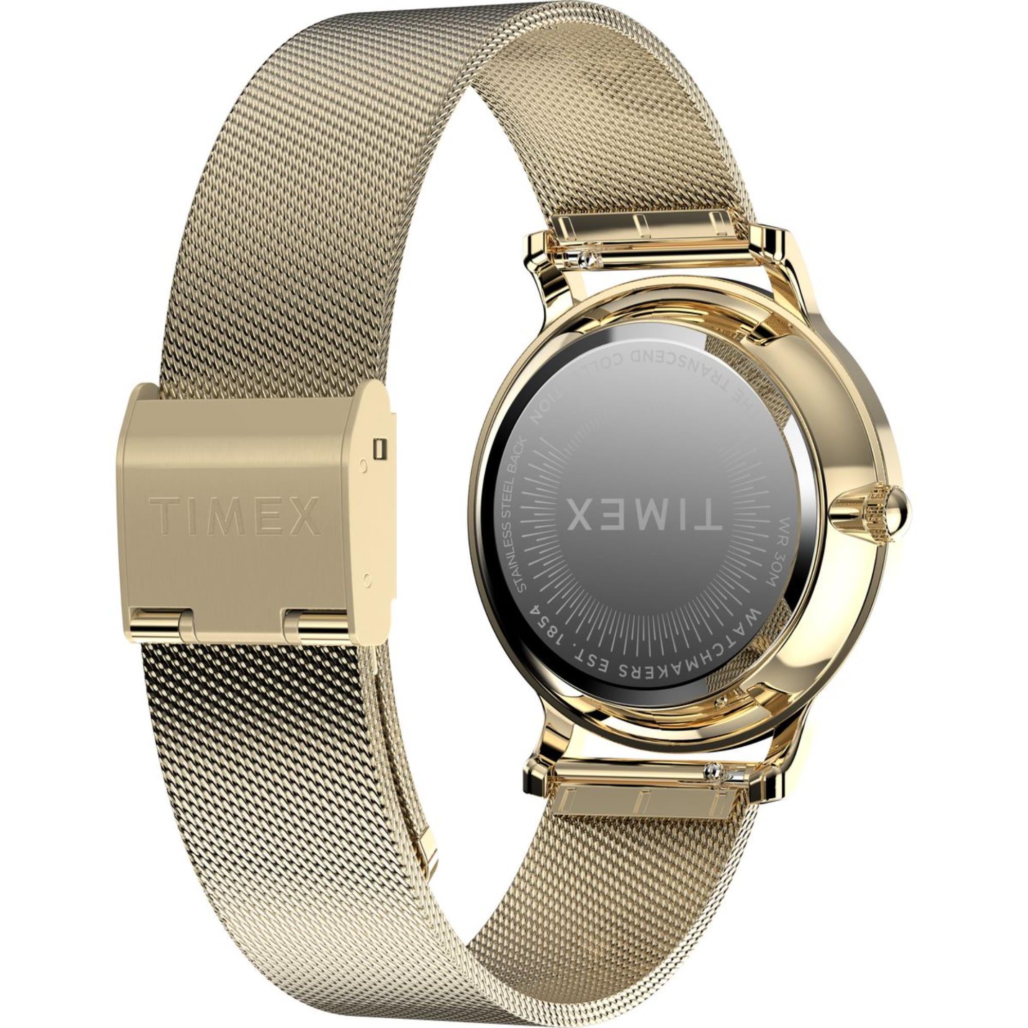 Timex Transcend Silver Dial Stainless Steel Strap Women's Watch TW2Y10300