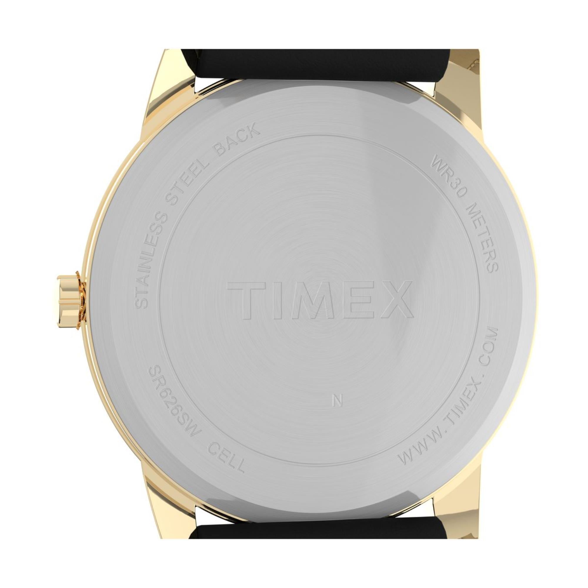 Timex Easy Reader White Dial Leather Strap Men's Watch T2H291