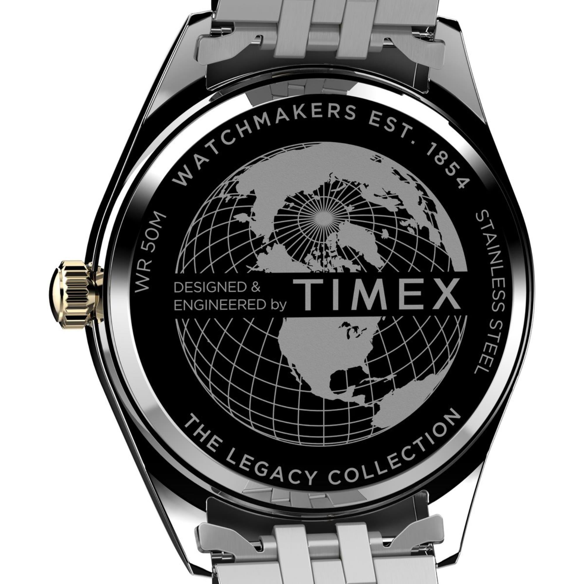 Timex Legacy Quartz Green Dial Stainless Steel Men's Watch TW2W42800