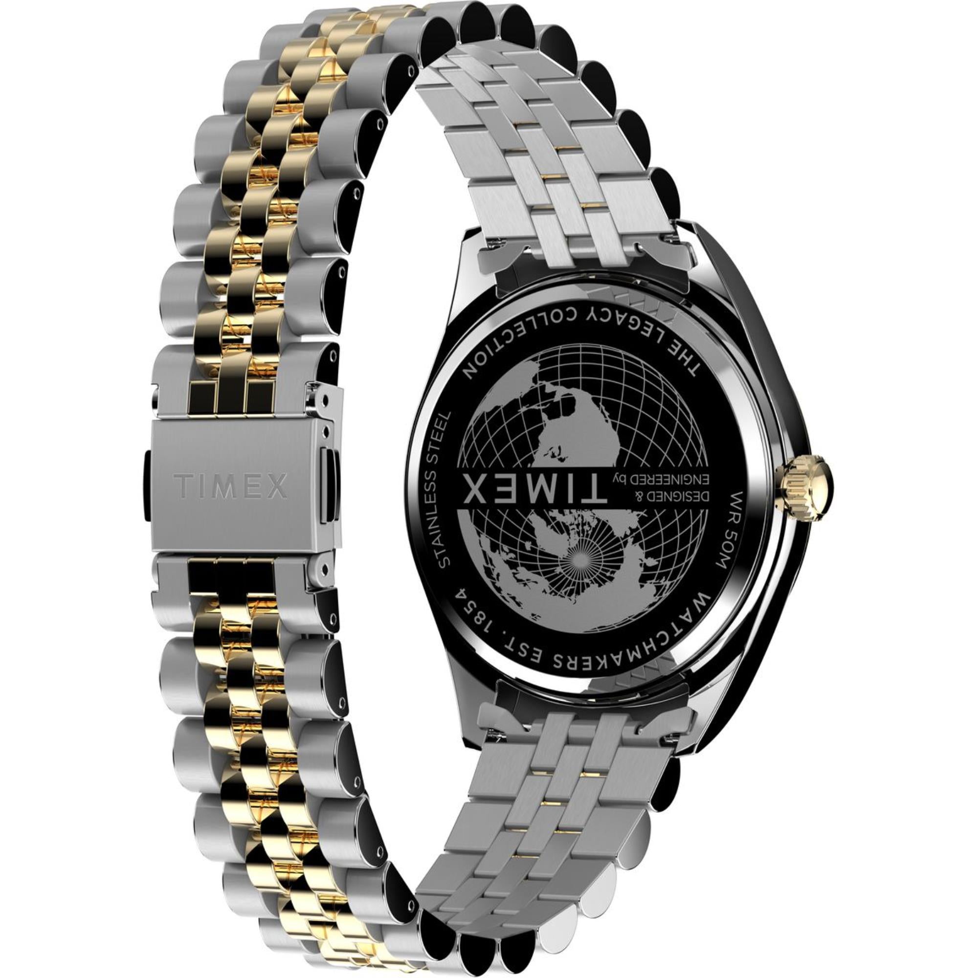 Timex Legacy Quartz Green Dial Stainless Steel Men's Watch TW2W42800