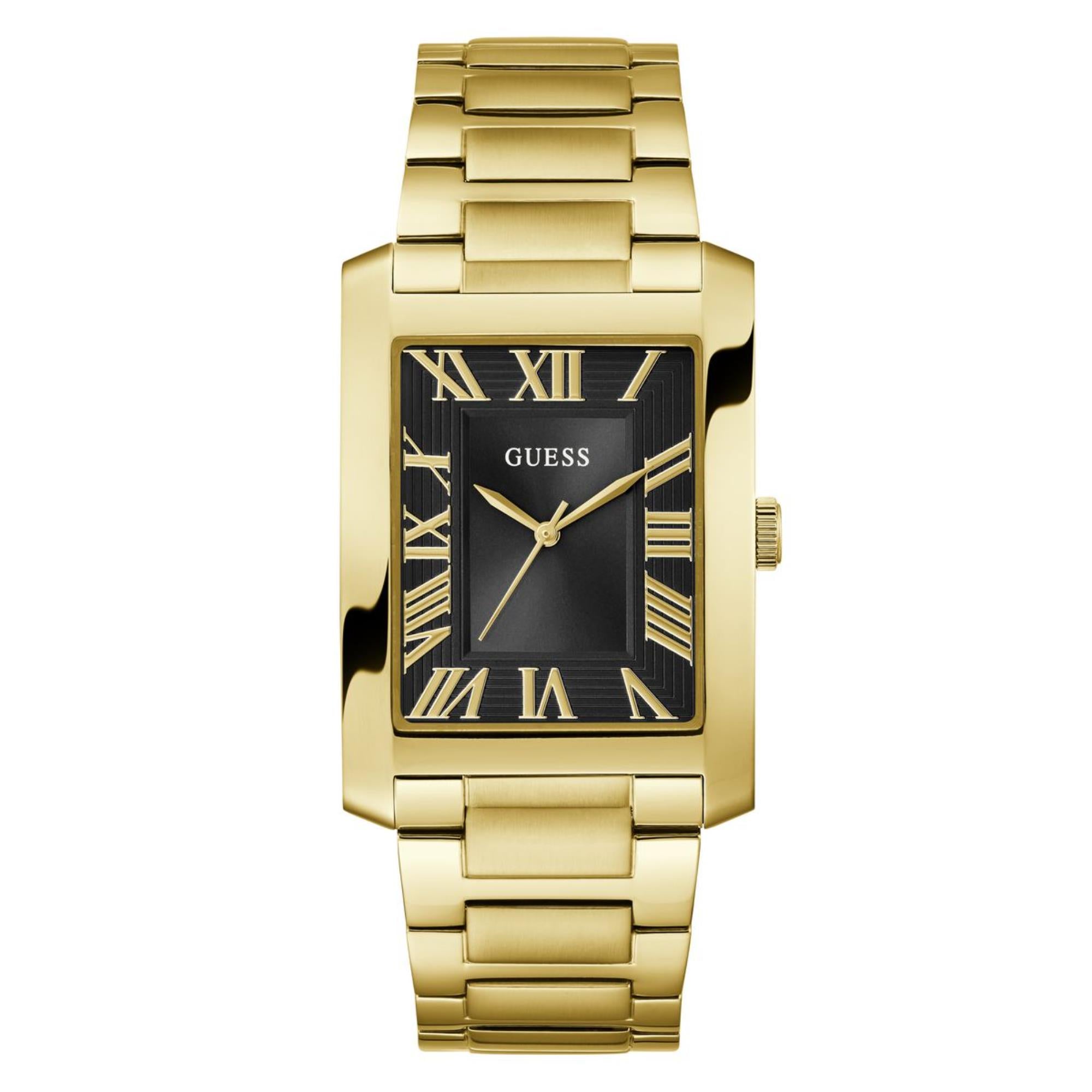 Guess Clyde Black Dial Stainless Steel Strap Men's Watch GW0896G2