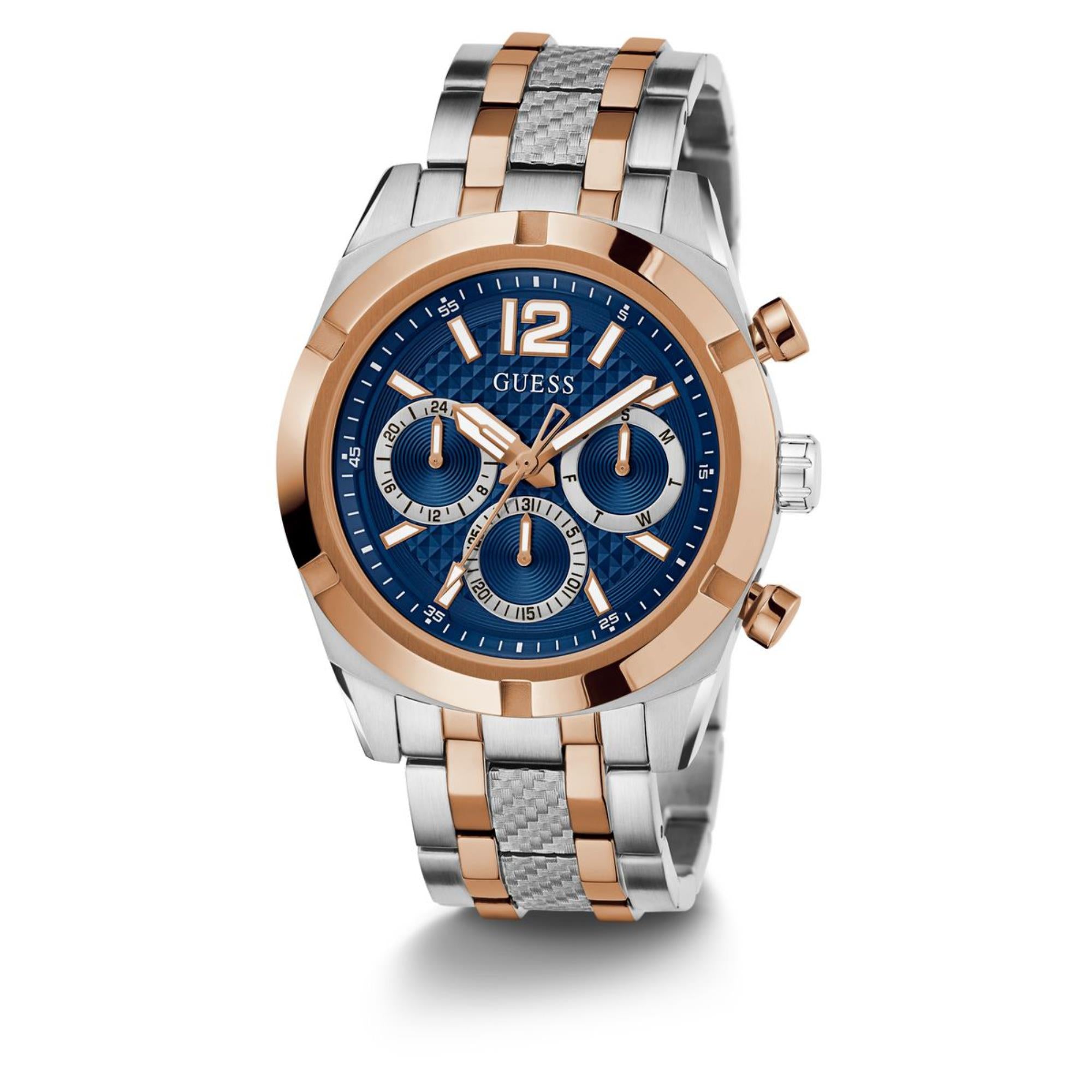 Guess Resistance Blue Dial Stainless Steel Strap Men's Watch GW0714G3