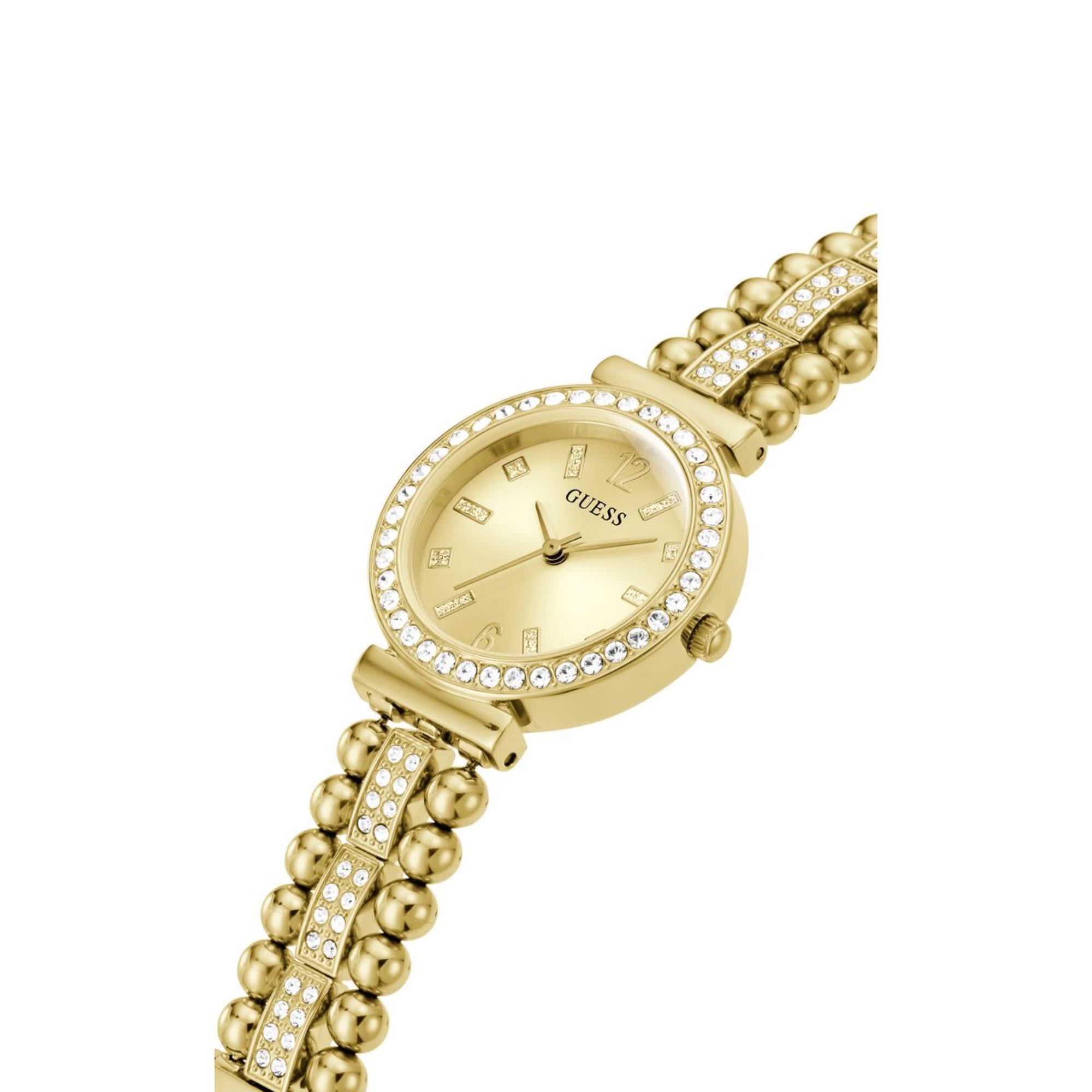 Guess Gala Champagne Dial Stainless Steel Strap Women's Watch GW0401L2
