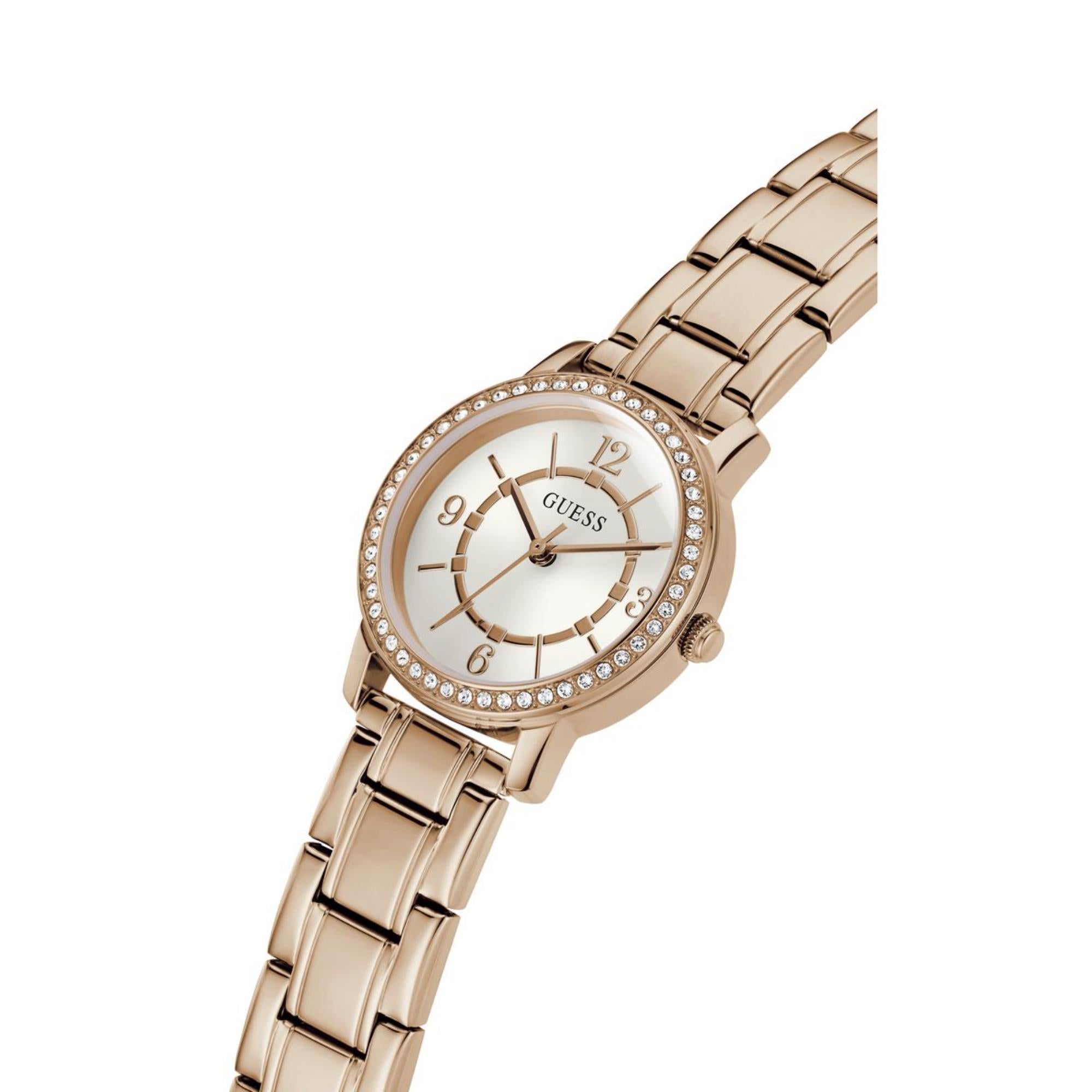 Guess Melody White Dial Stainless Steel Strap Women's Watch GW0468L3