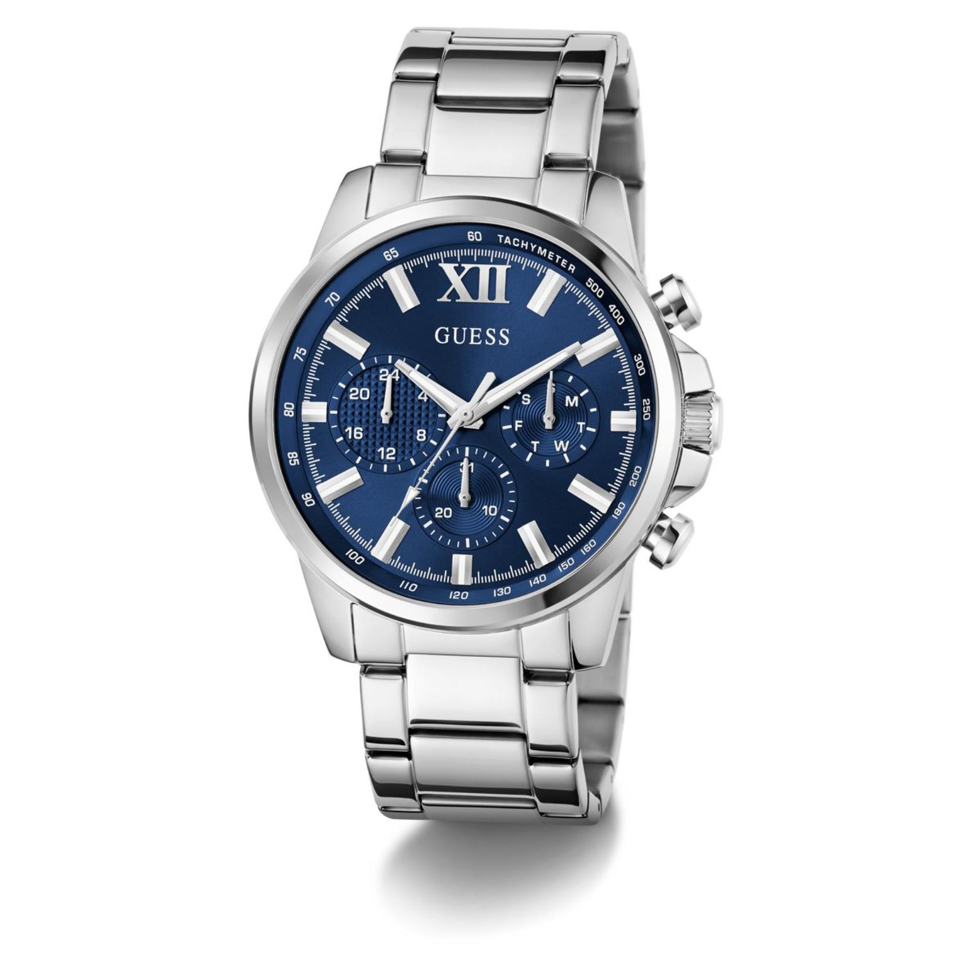 Guess Walker Blue Dial Stainless Steel Strap Men's Watch GW0900G4