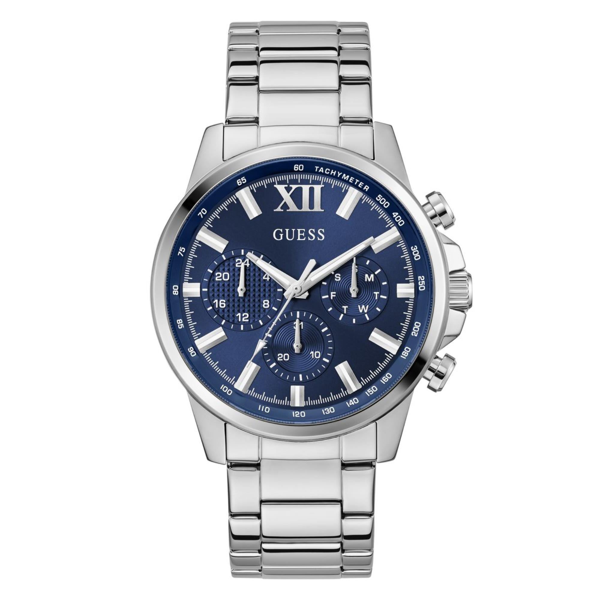 Guess Walker Blue Dial Stainless Steel Strap Men's Watch GW0900G4