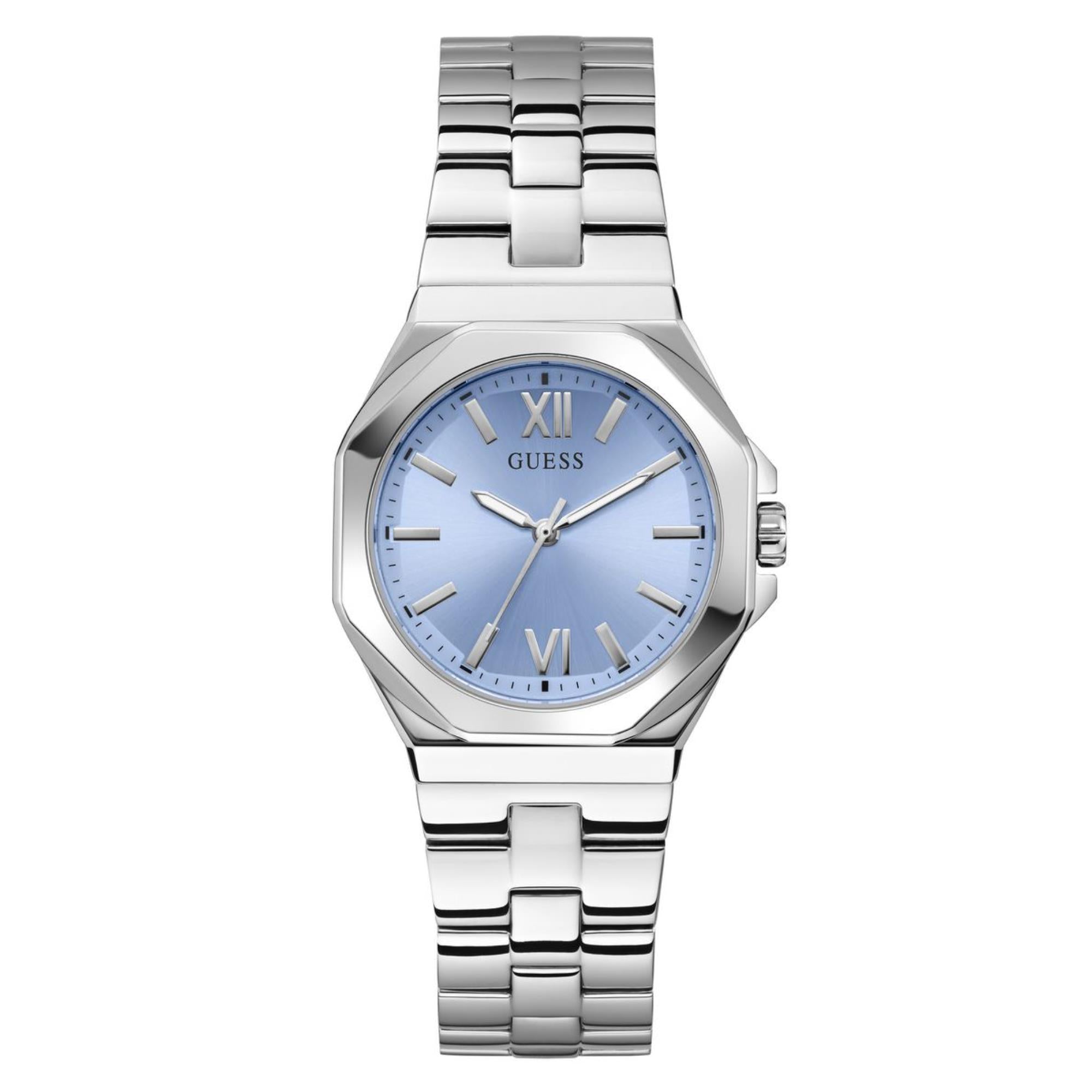 Guess Empress Blue Dial Stainless Steel Strap Women's Watch GW0873L1