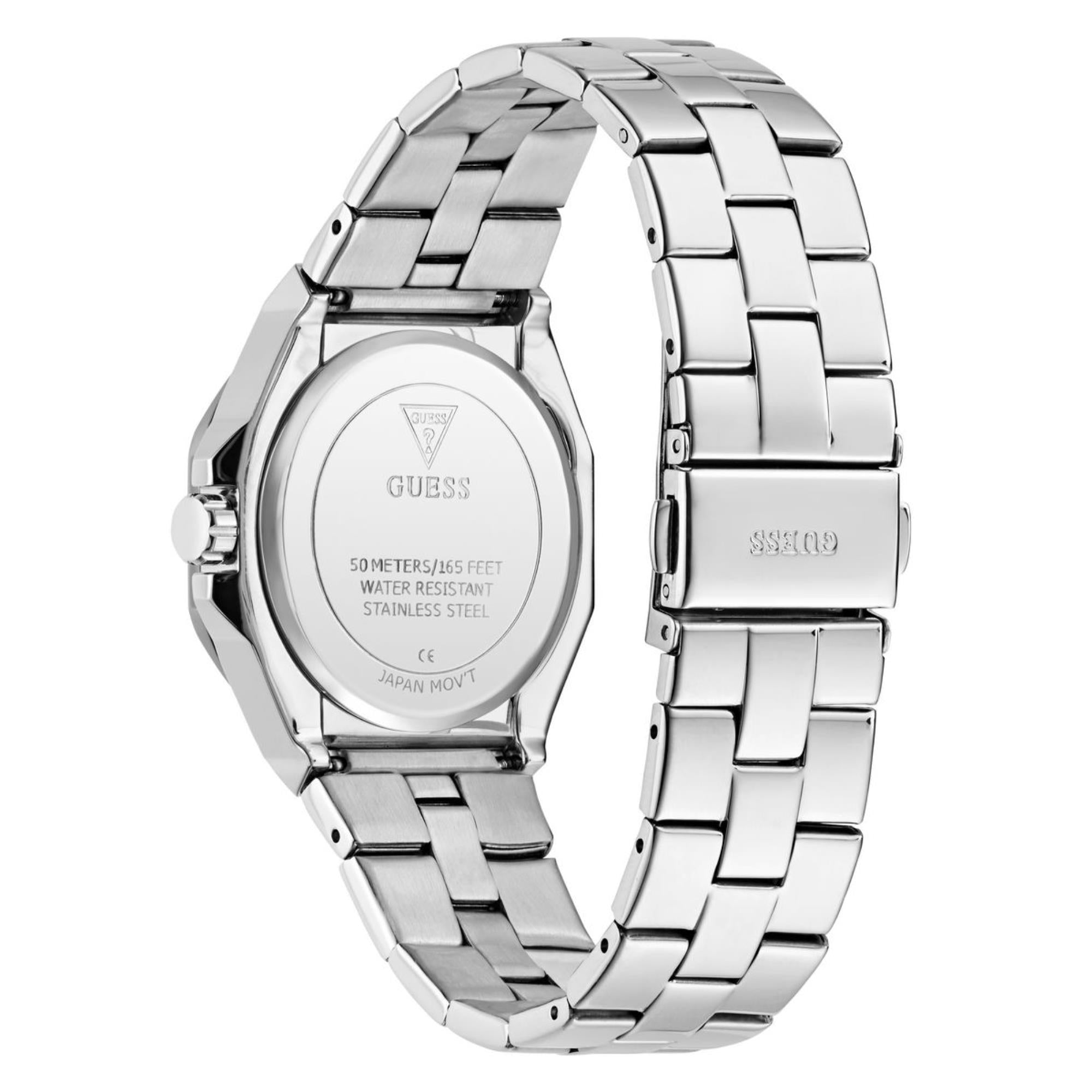 Guess Empress Blue Dial Stainless Steel Strap Women's Watch GW0873L1