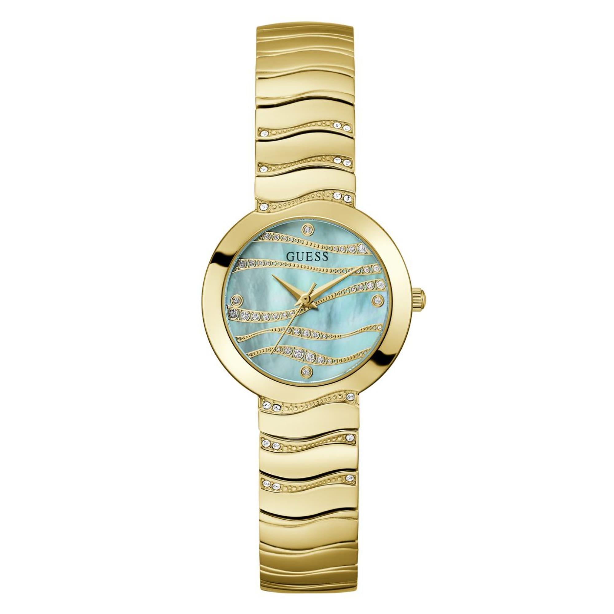 Guess Laguna Green Dial Stainless Steel Strap Women's Watch GW0871L2