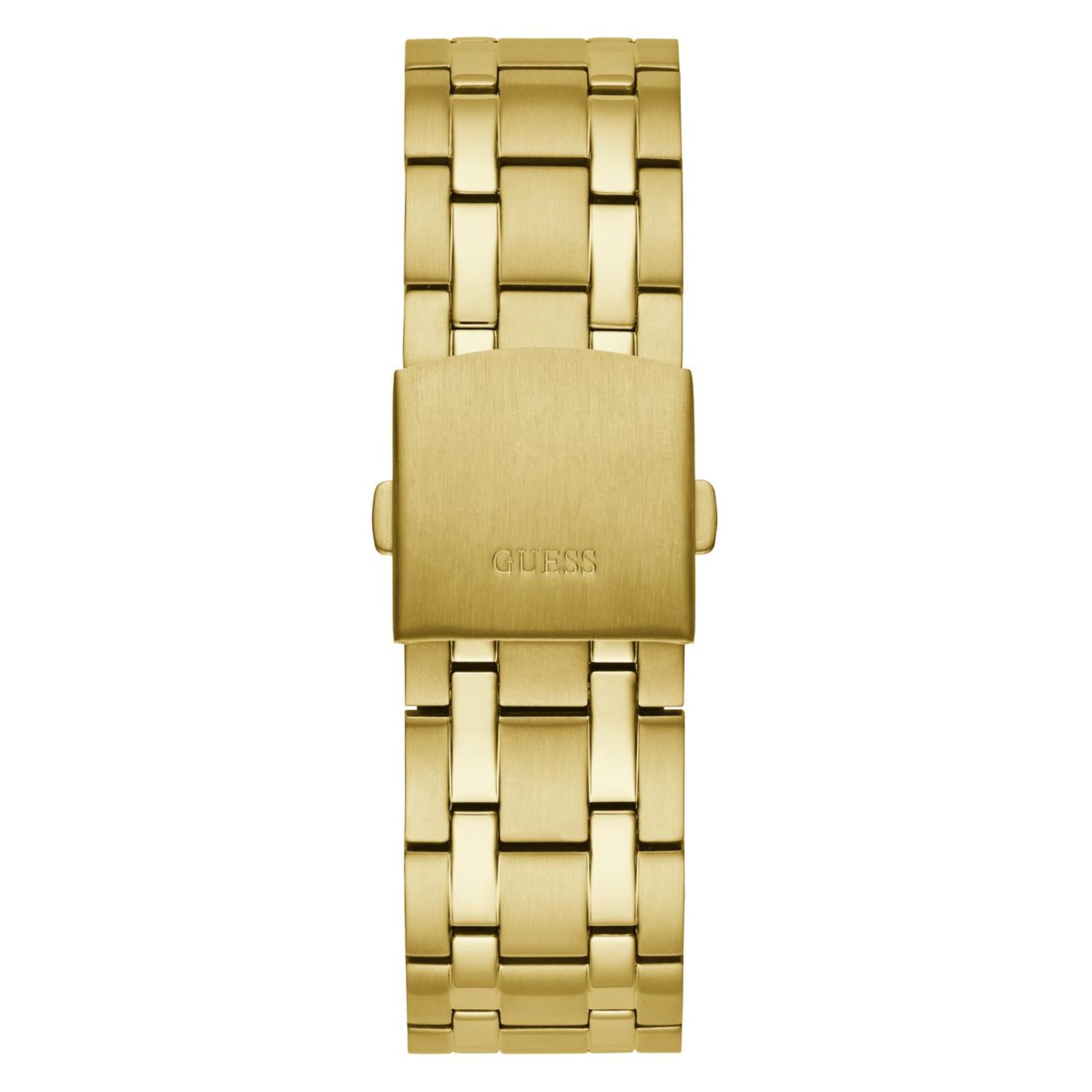 Guess Continental Champagne Dial Stainless Steel Strap Men's Watch GW0260G4