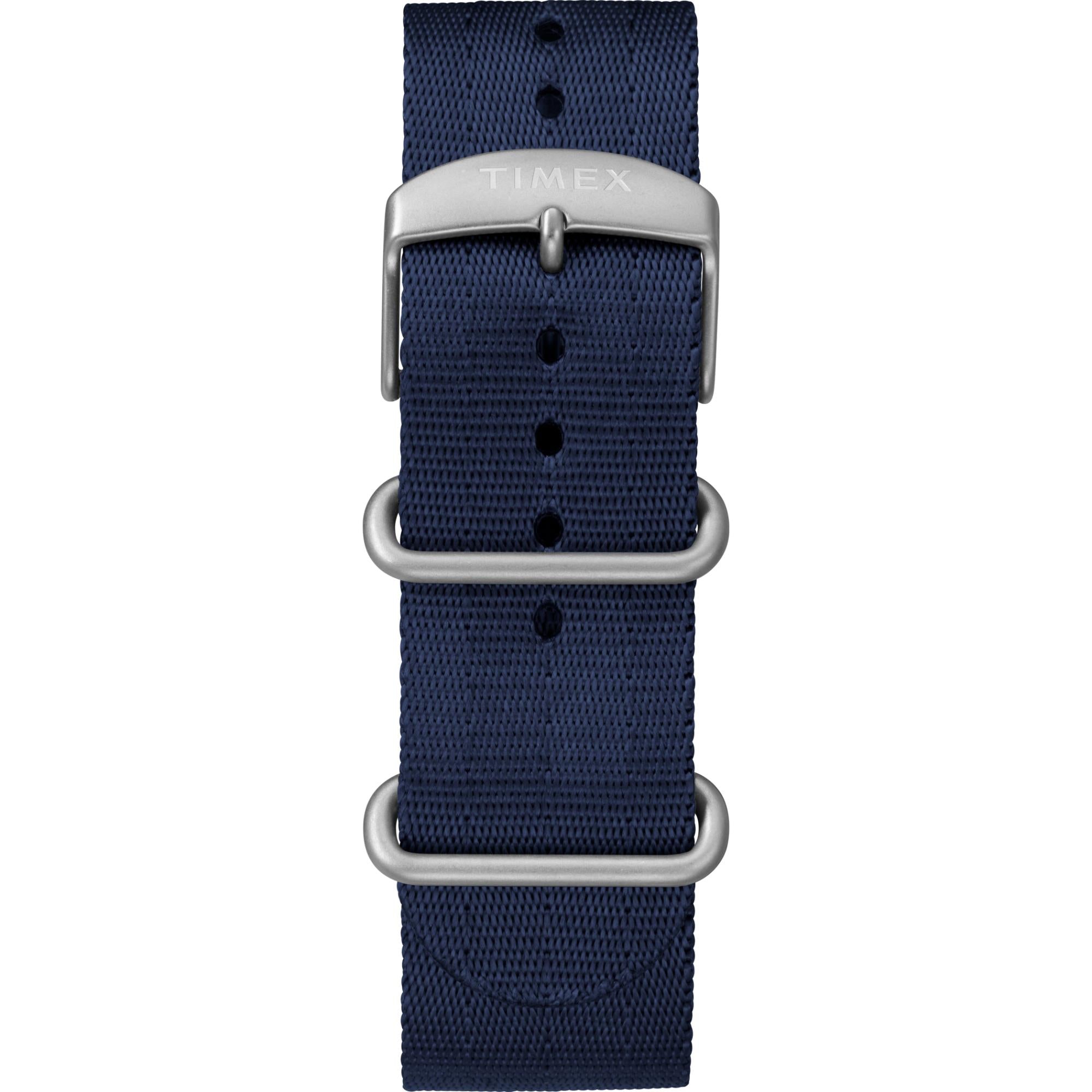 Timex Military Expedition Solar Blue Dial Fabric Strap Men's Watch TW4B14300