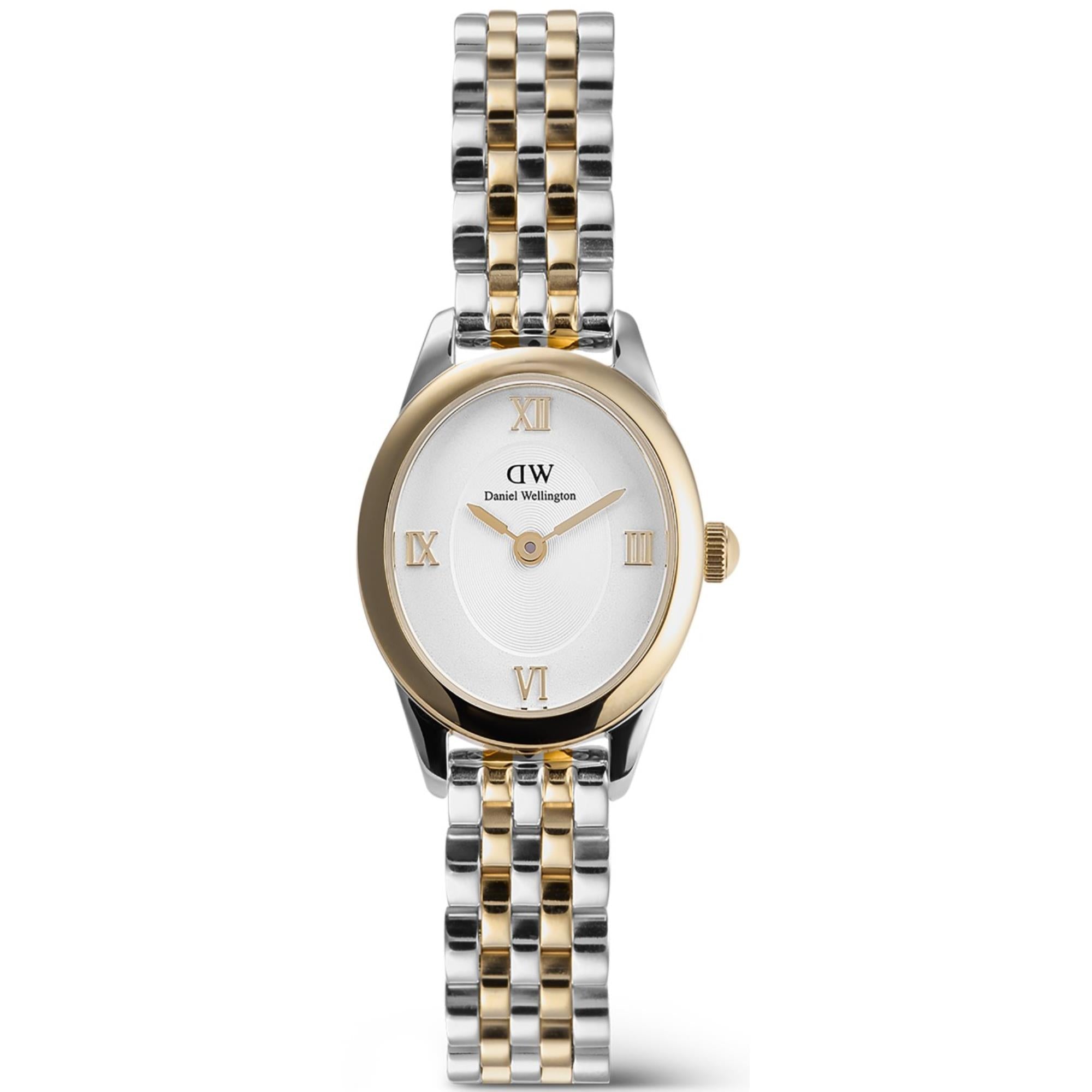 Daniel Wellington Ophelia Mini Beans White Dial Stainless Steel Women's Watch DW00100811