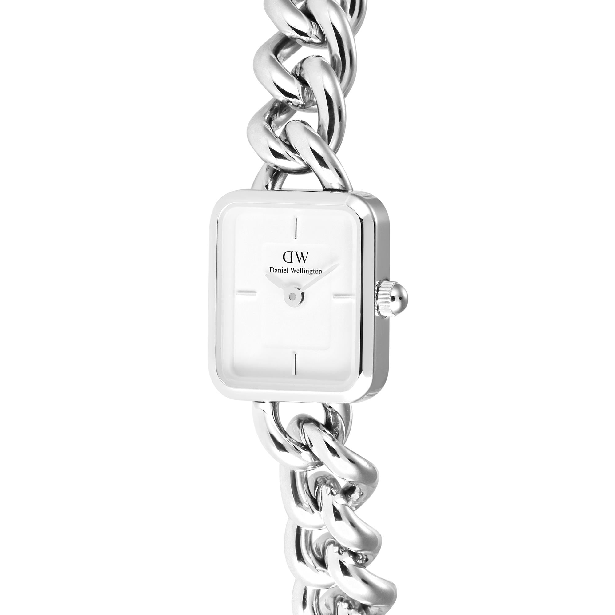 Daniel Wellington Jolie Chain White Dial Stainless Steel Strap Women's Watch DW00100834