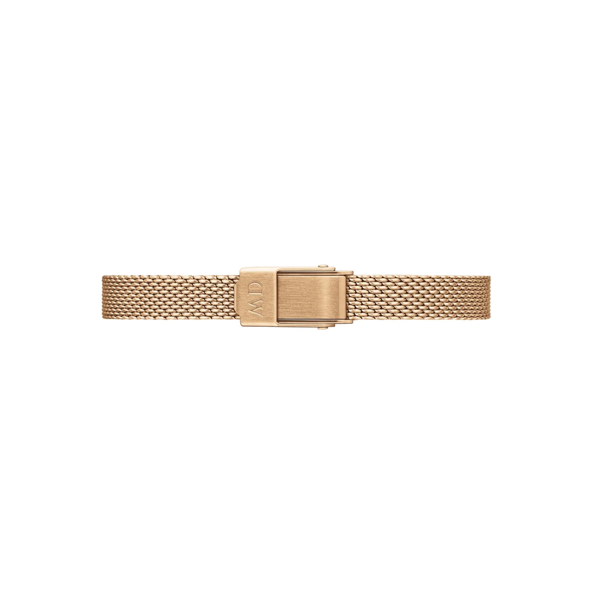 Daniel Wellington Quadro Black Dial Stainless Steel Strap Women's Watch DW00100647
