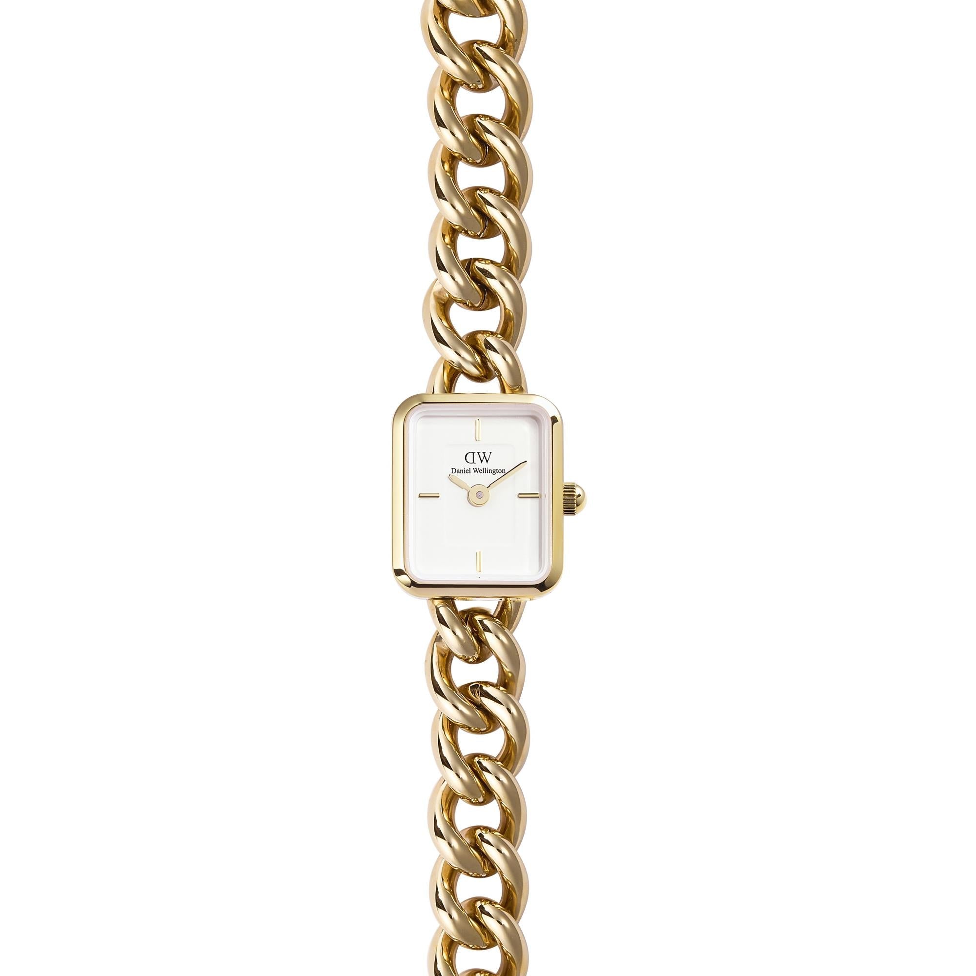Daniel Wellington Jolie Chain White Dial Stainless Steel Strap Women's Watch DW00100836