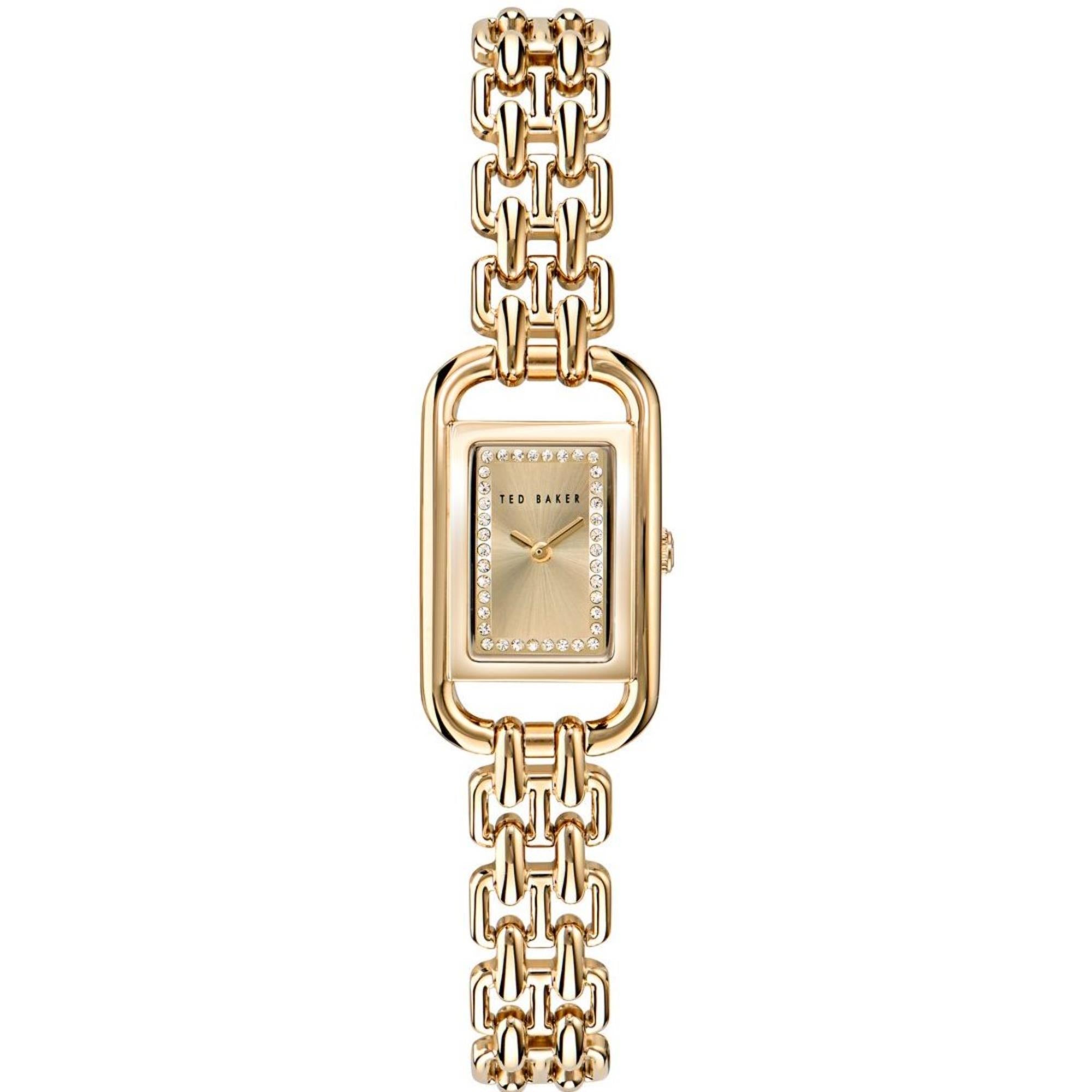 Ted Baker Tessye Gold Dial Stainless Steel Strap Ladies Watch BKPTTS405