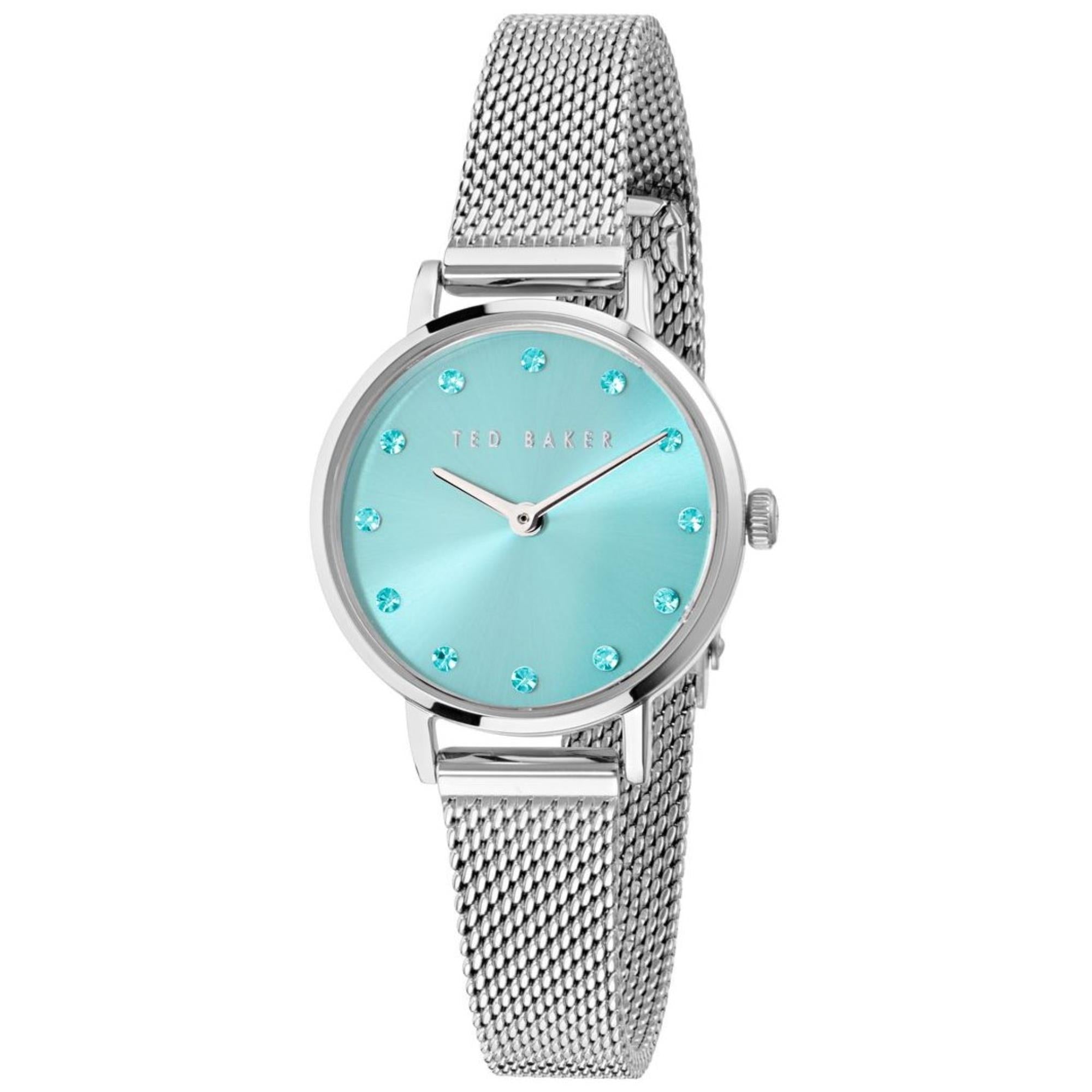 Ted Baker Staciie Blue Dial Stainless Steel Strap Ladies Watch BKPSTS511