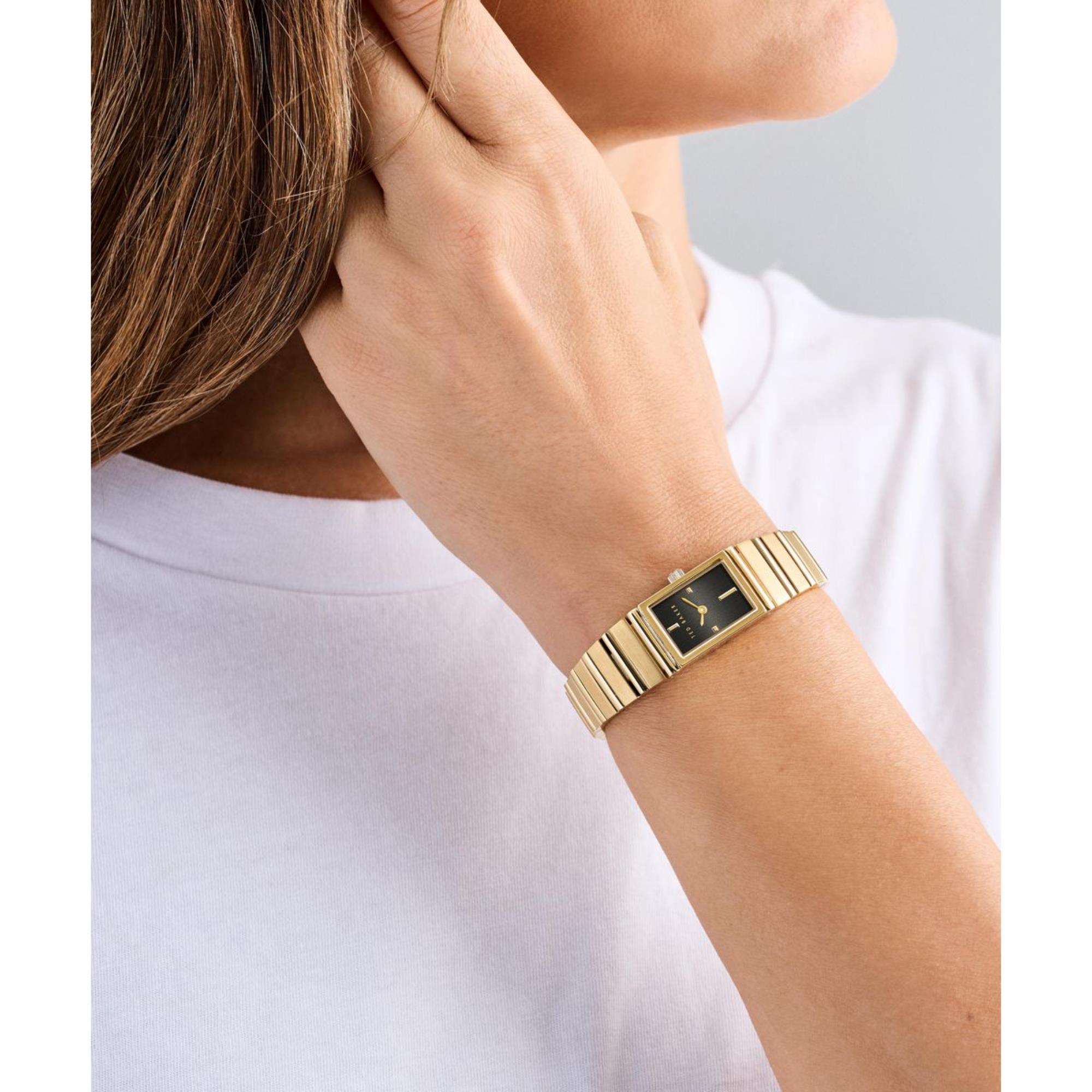 Ted Baker Lileey Black Dial Stainless Steel Strap Ladies Watch BKPLLS503