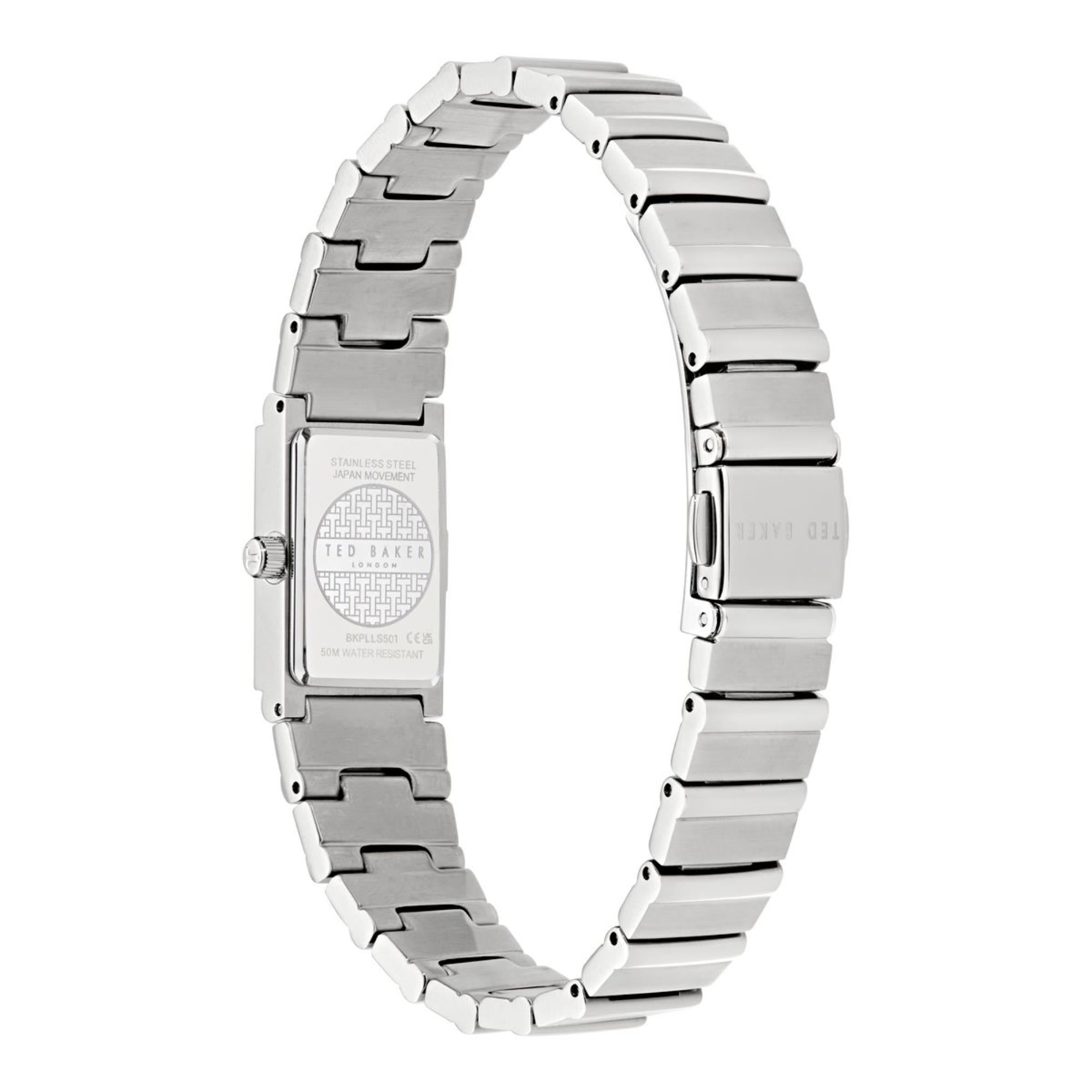 Ted Baker Lileey Blue Dial Stainless Steel Strap Ladies Watch BKPLLS501