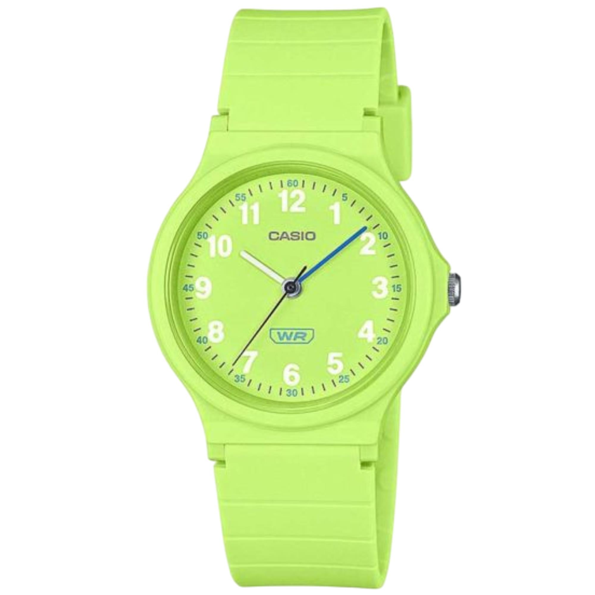 Casio POP Green Dial Resin Strap Women's Watch LQ-24B-3BEF