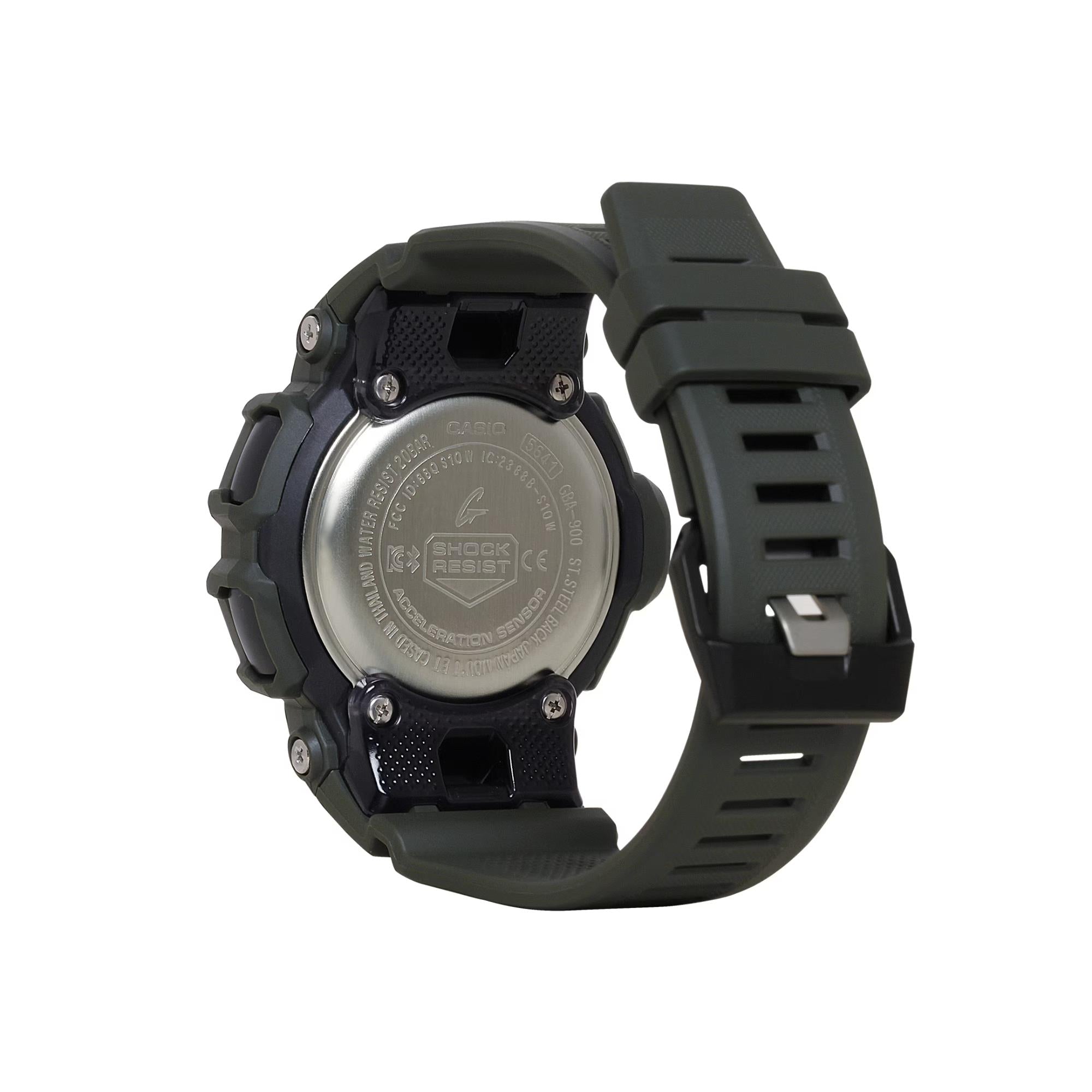 Casio G-Shock G-Squad Black Digital Green Resin Strap Men's Watch GBA-900UU-3AER