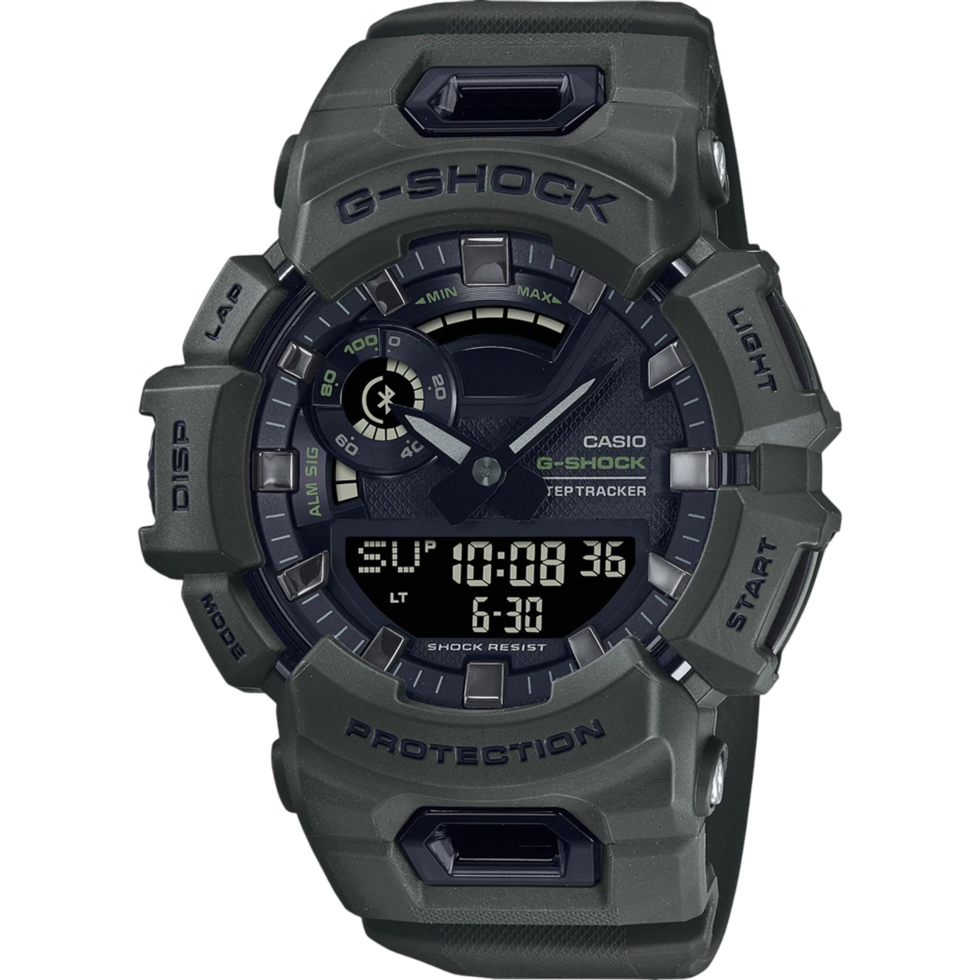 Casio G-Shock G-Squad Black Digital Green Resin Strap Men's Watch GBA-900UU-3AER