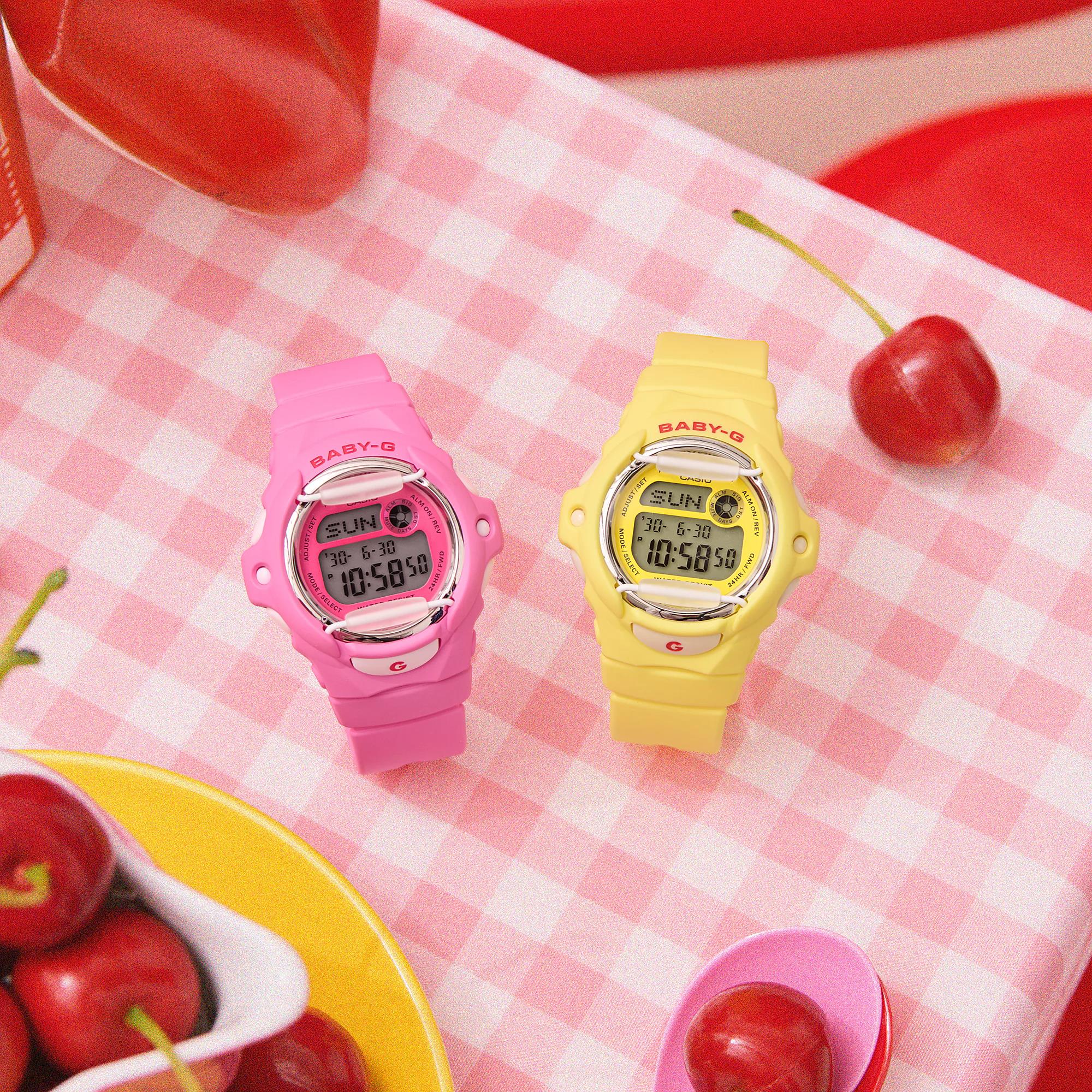 Casio BABY-G Series Digital Pink Dial Resin Strap Women's Watch BG-169CH-4ER
