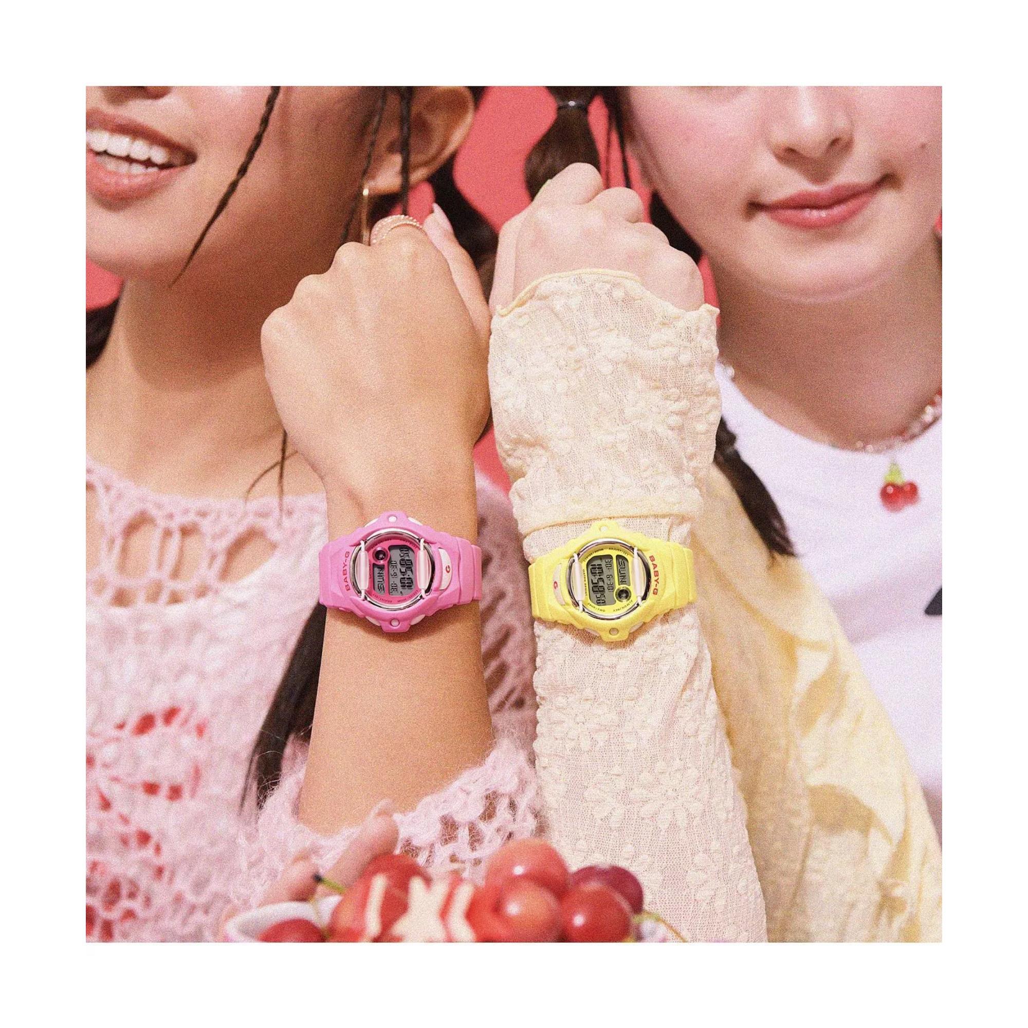 Casio BABY-G Series Digital Yellow Resin Strap Women's Watch BG-169CH-9ER