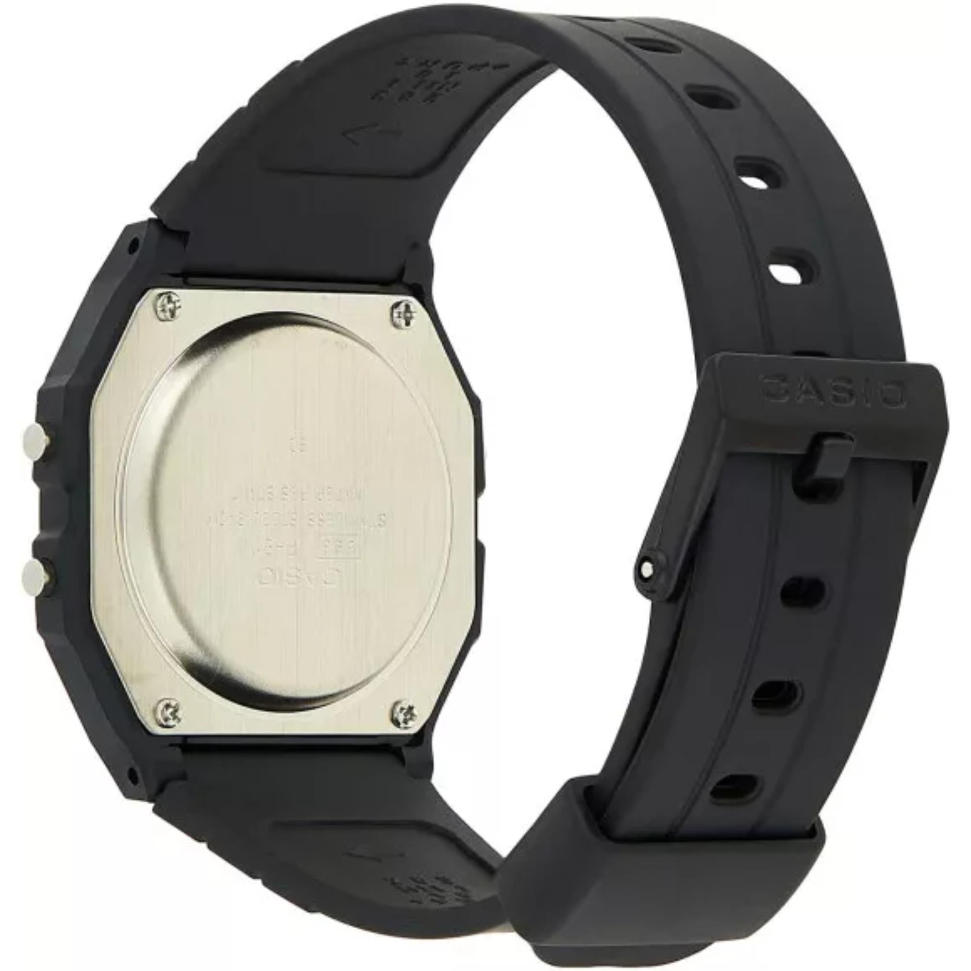 Casio Timeless Collection Digital Black Resin Strap Unisex Watch F-91WB-1AEF