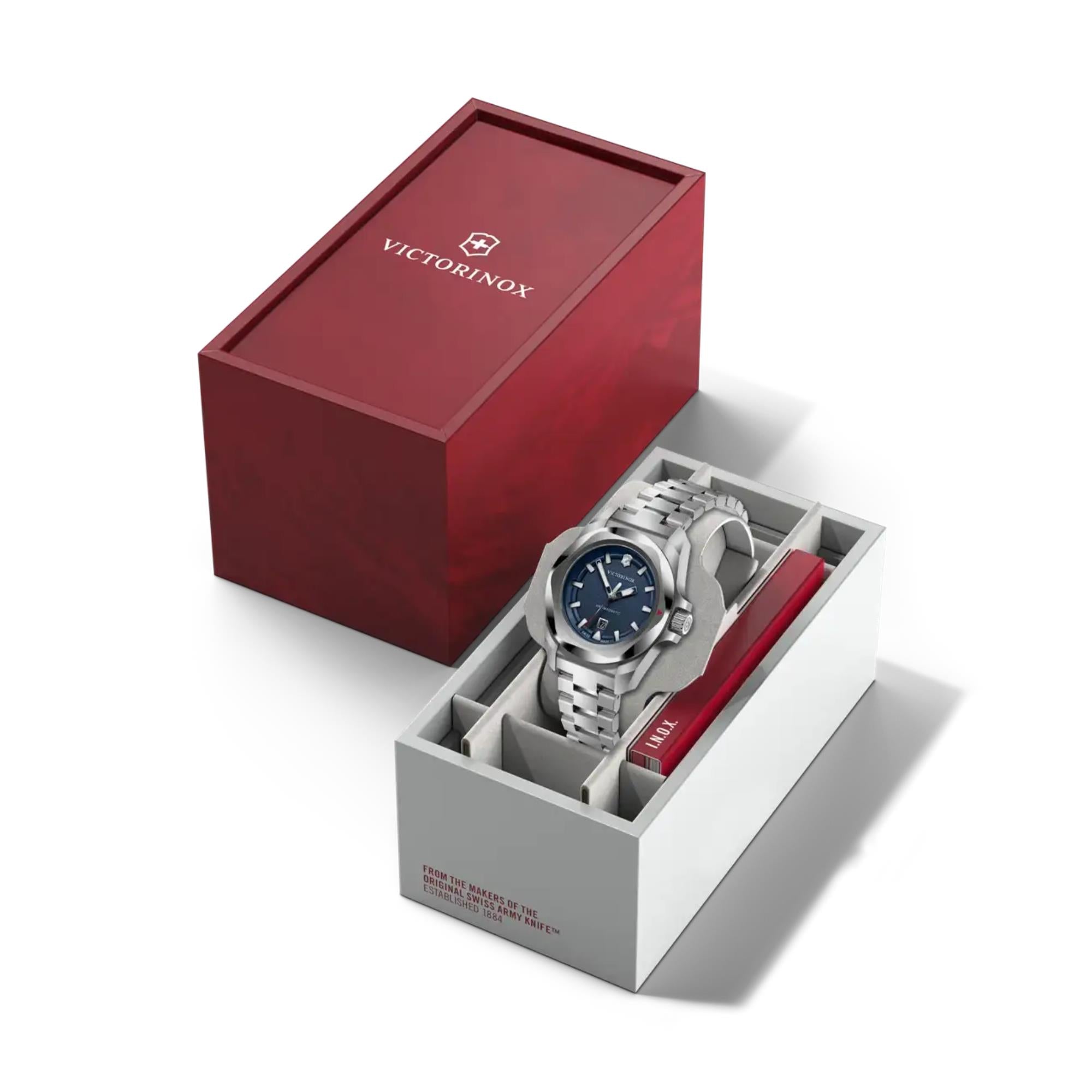 Victorinox I.N.O.X. Small Blue Dial Steel Strap Women's Watch 242038