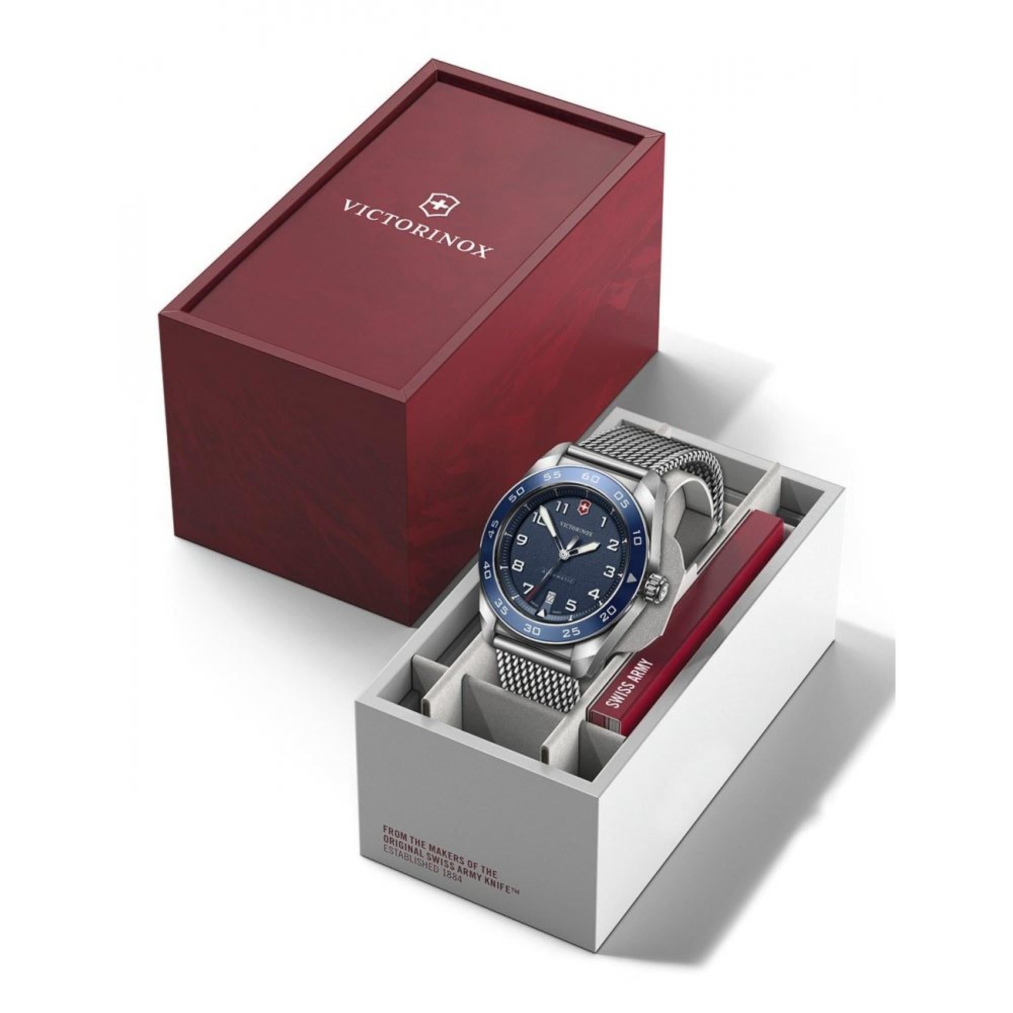 Victorinox Swiss Army Automatic Blue Dial Steel Strap Men's Watch 242045