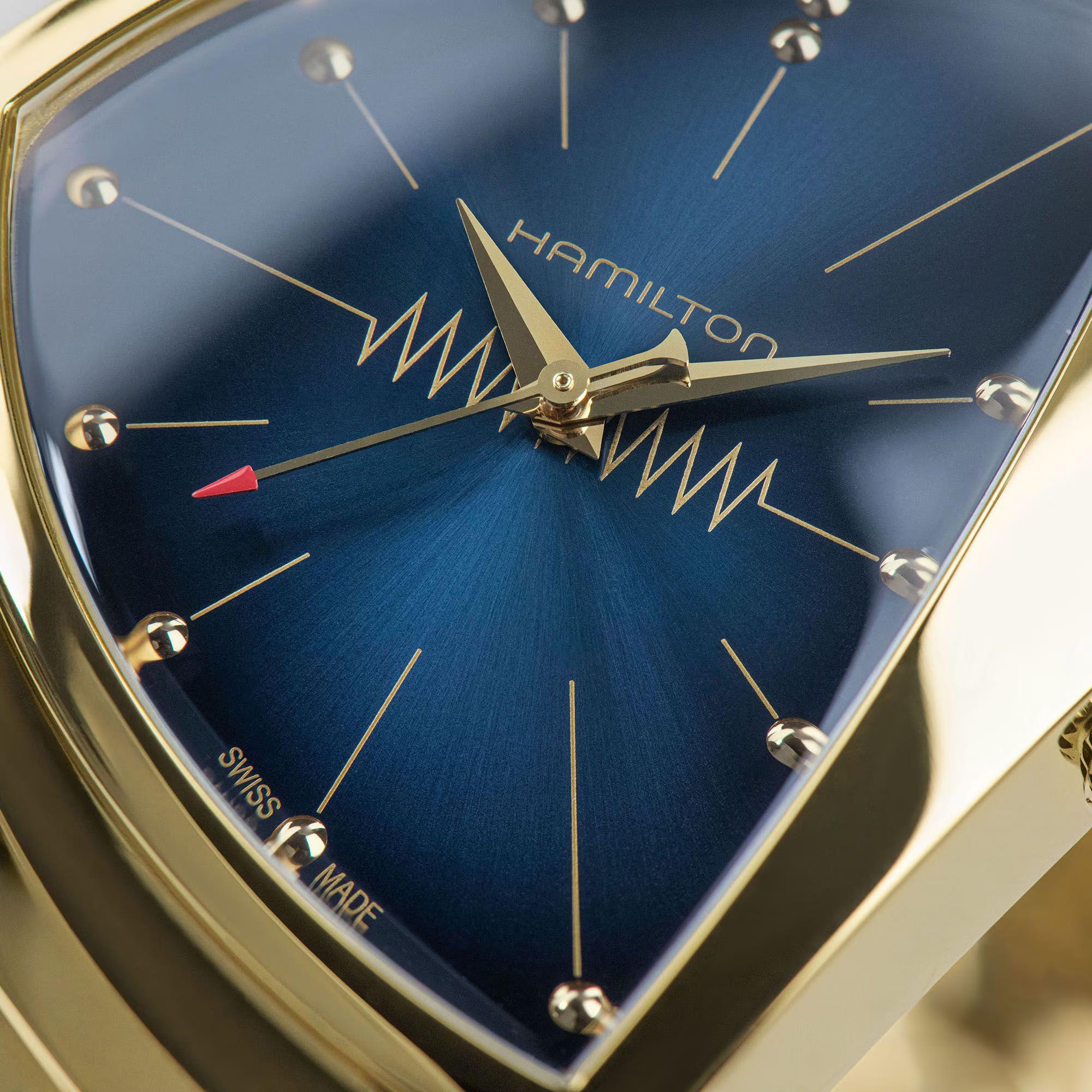 Hamilton Ventura Quartz Blue Dial Steel Strap Unisex Watch H24301141