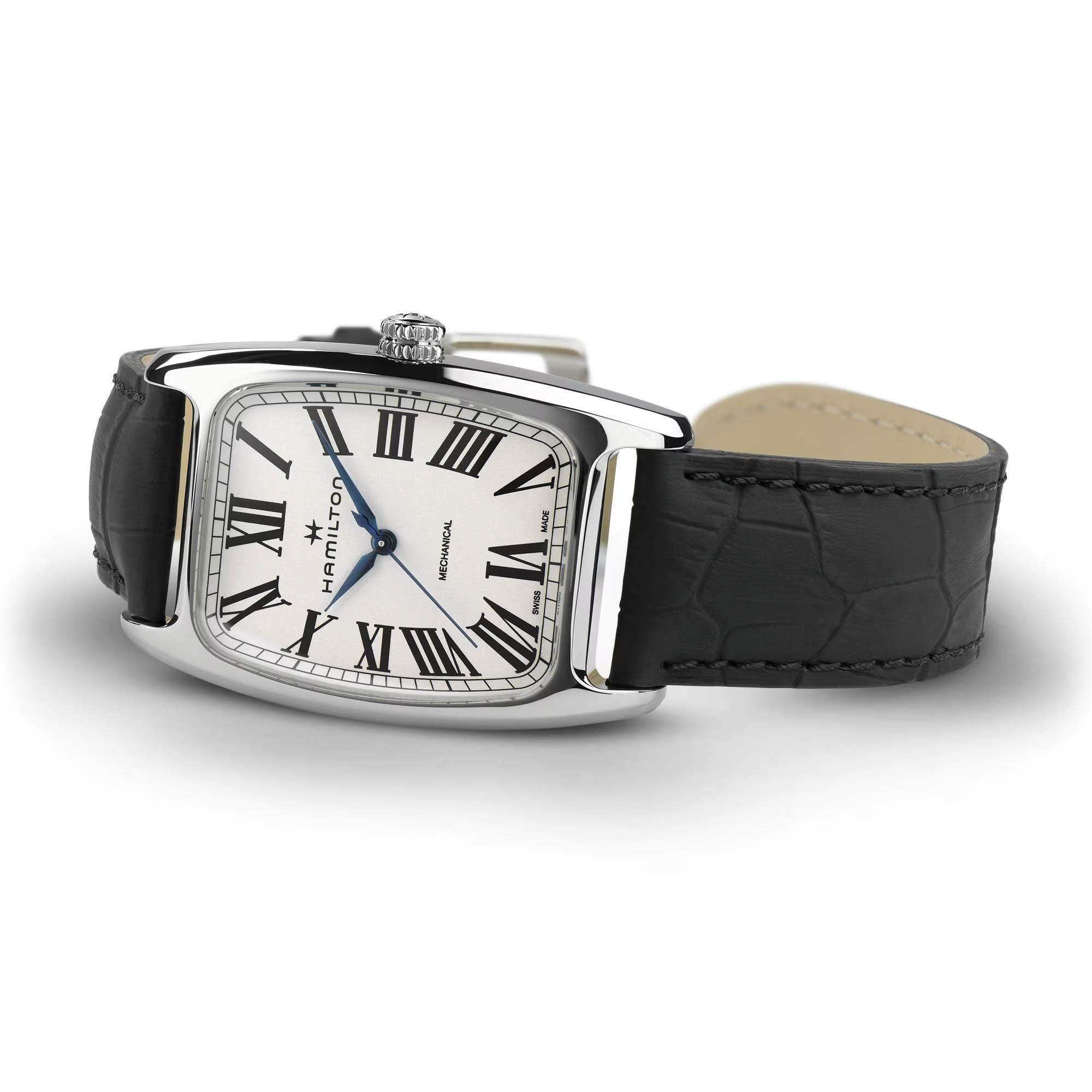 Hamilton American Classic Boulton Mechanical White Dial Leather Strap Women's Watch H13519711