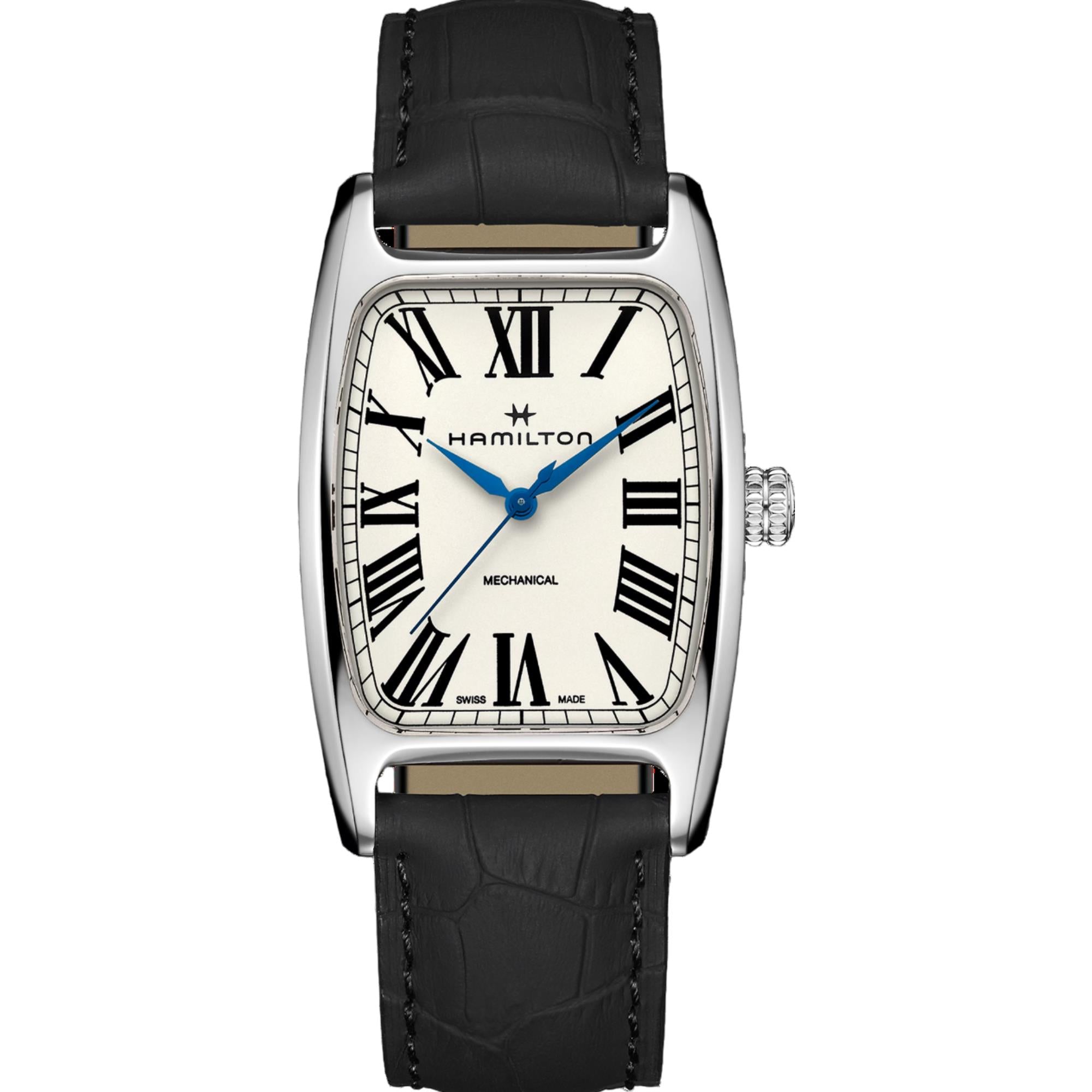 Hamilton American Classic Boulton Mechanical White Dial Leather Strap Women's Watch H13519711