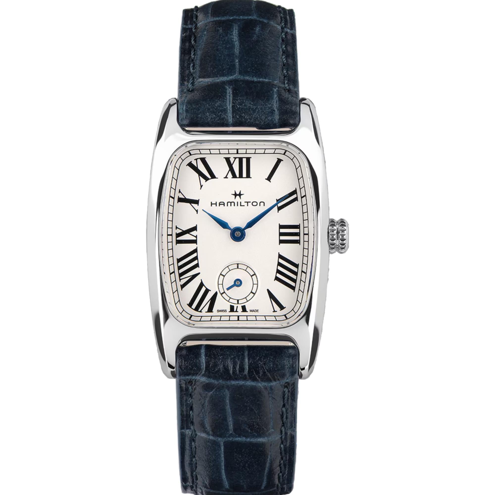 Hamilton American Classic Boulton Small Second Quartz White Dial Leather Strap Women's Watch H13321611