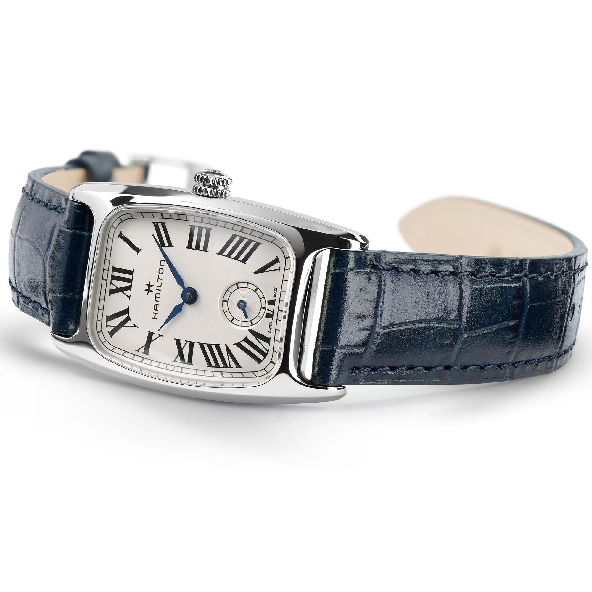 Hamilton American Classic Boulton Small Second Quartz White Dial Leather Strap Women's Watch H13321611