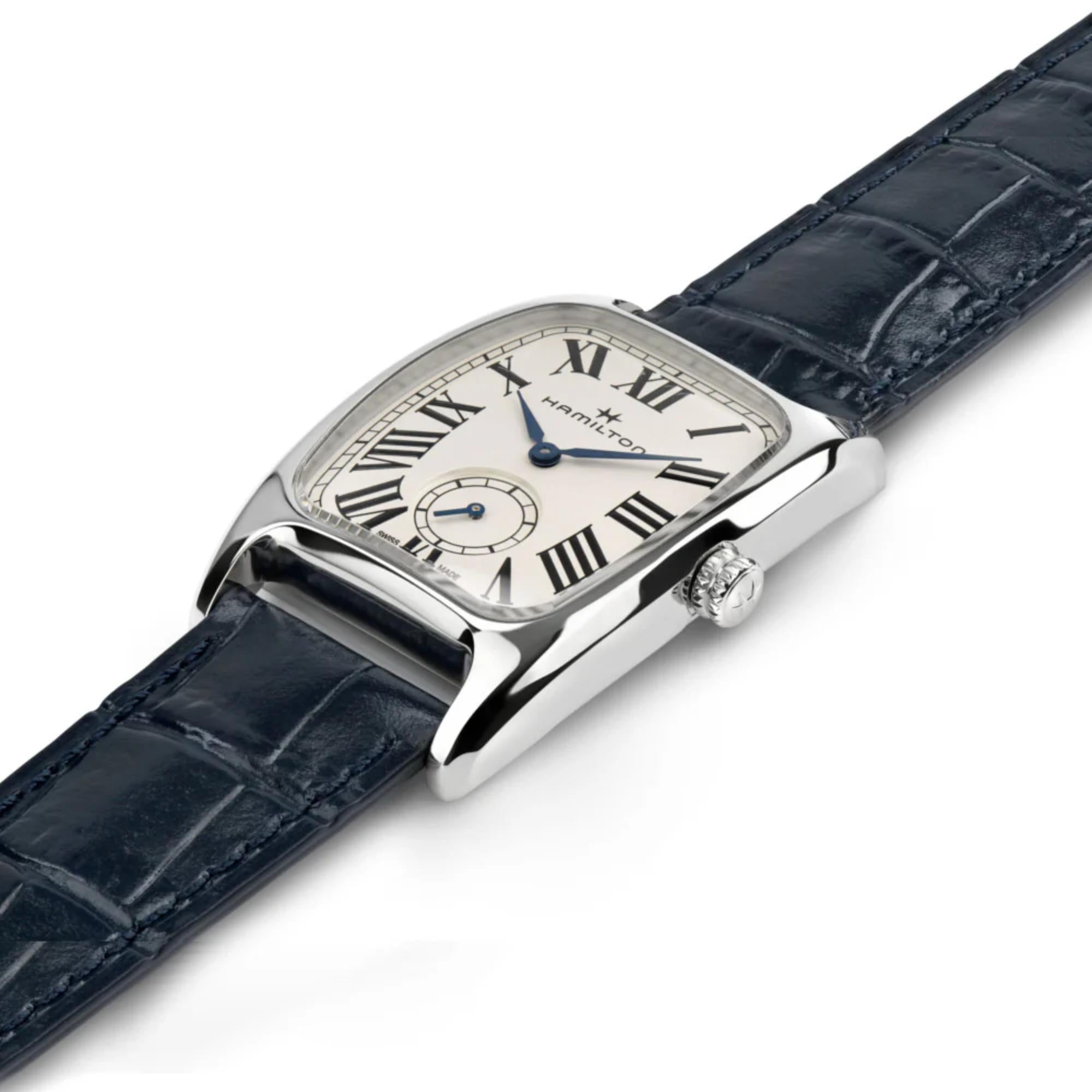 Hamilton American Classic Boulton Small Second Quartz White Dial Leather Strap Women's Watch H13421611