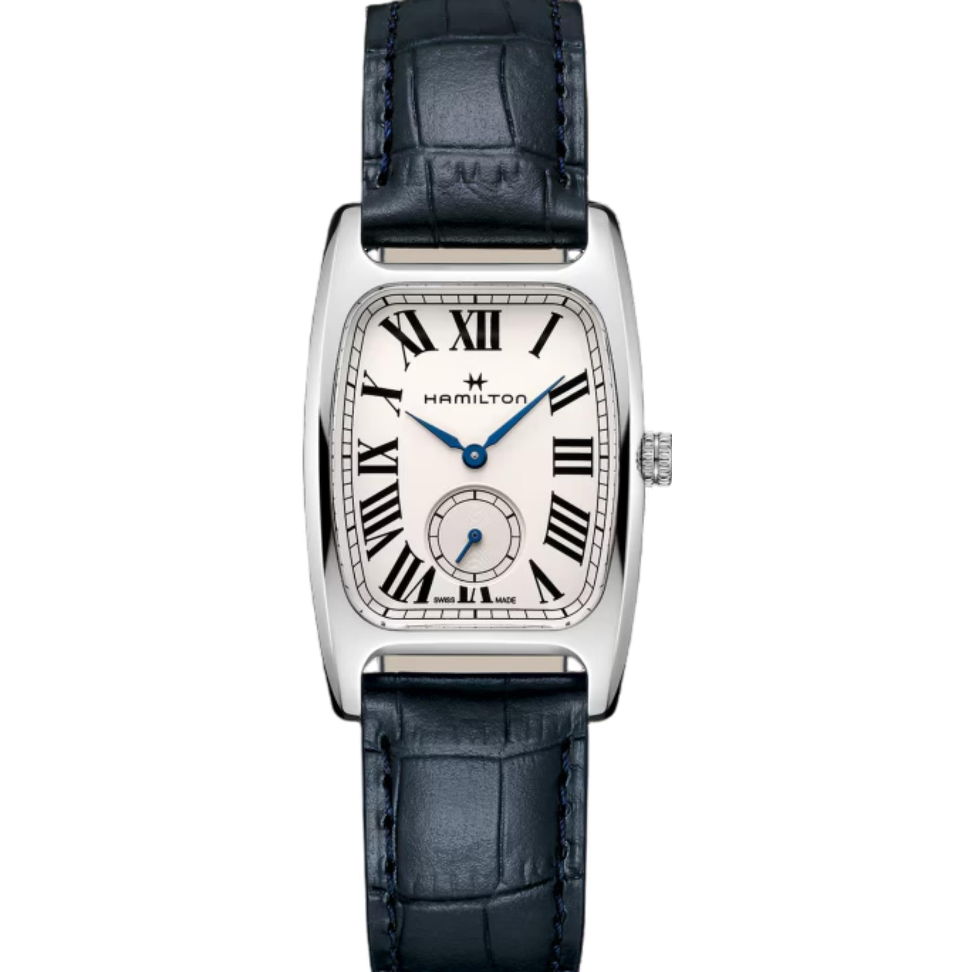 Hamilton American Classic Boulton Small Second Quartz White Dial Leather Strap Women's Watch H13421611