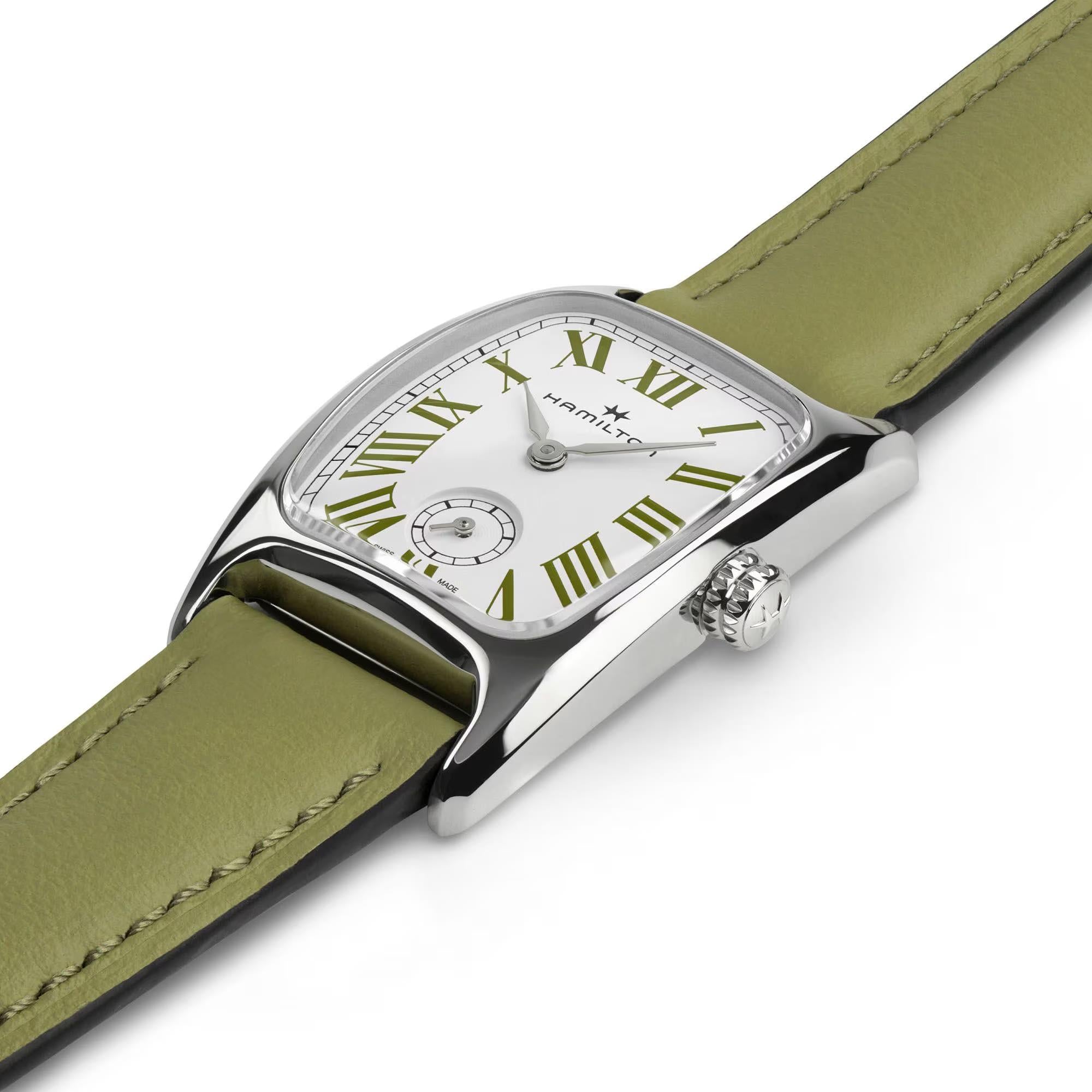 Hamilton American Classic Boulton Small Second Quartz M White Dial Leather Strap Women's Watch H13321813