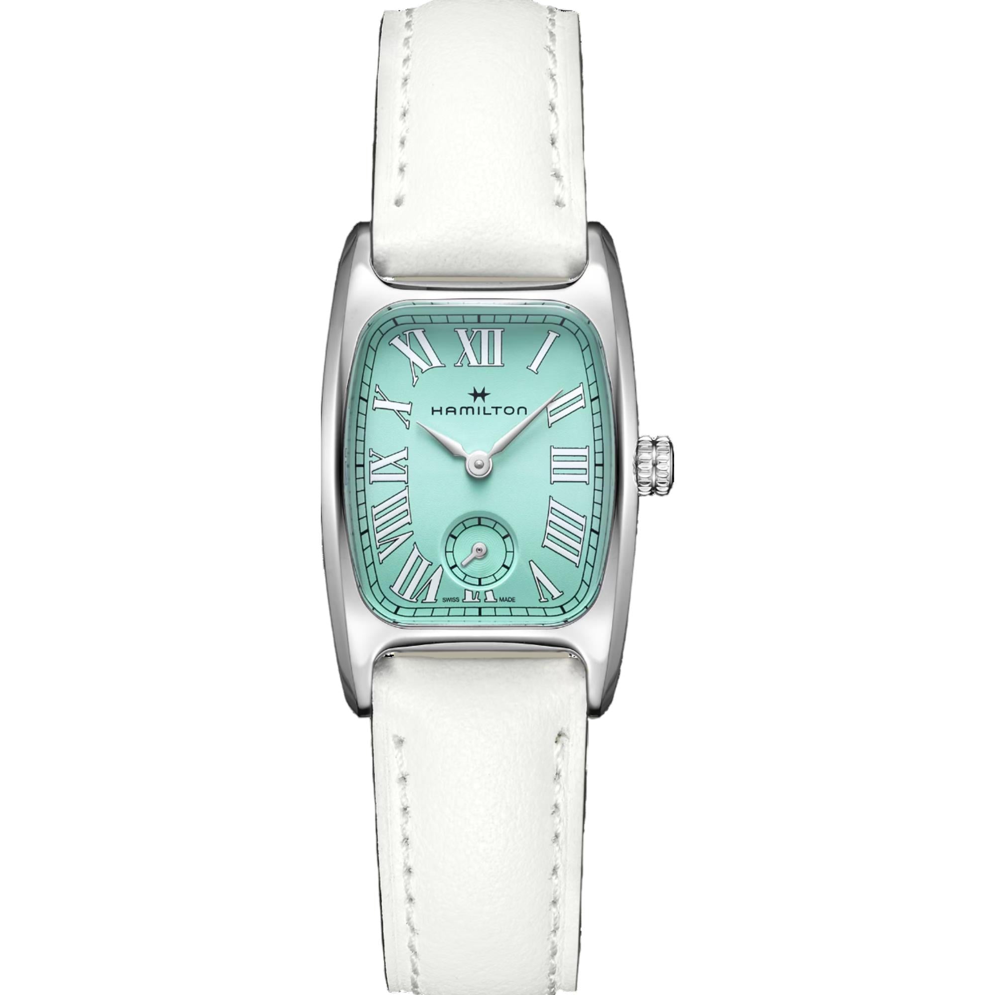 Hamilton American Classic Boulton Small Second Quartz M Green Dial Leather Strap Women's Watch H13321861