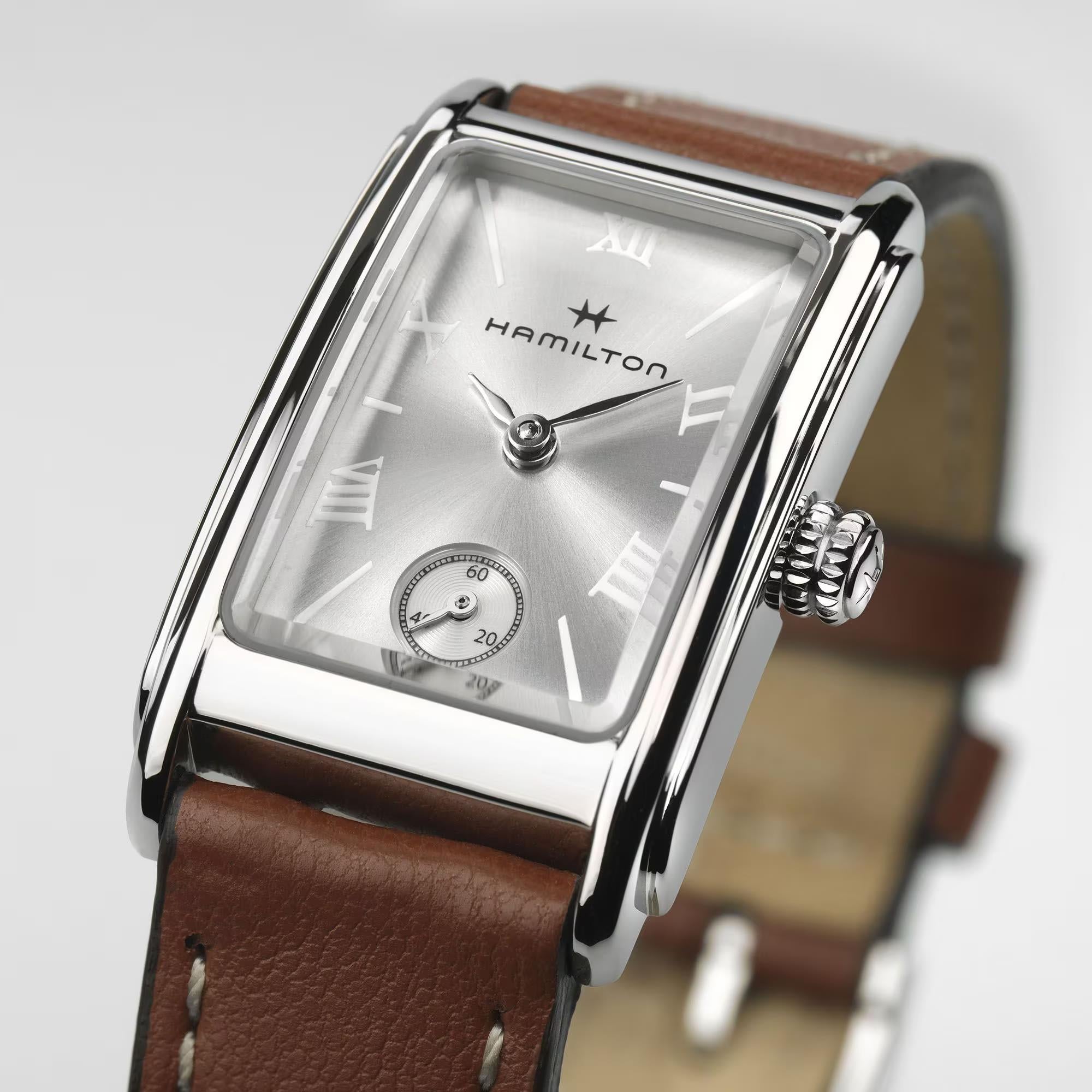 Hamilton American Classic Ardmore Quartz Silver Dial Leather Strap Women's Watch H11221550