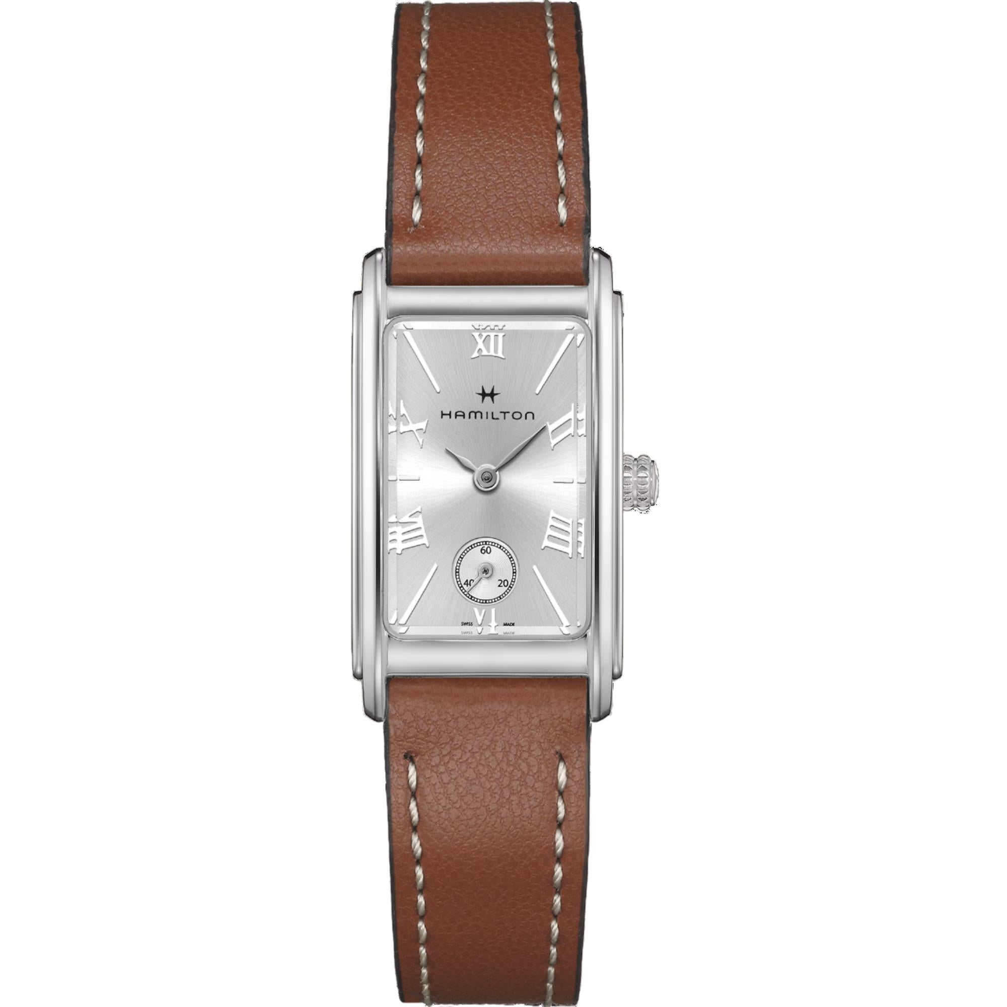 Hamilton American Classic Ardmore Quartz Silver Dial Leather Strap Women's Watch H11221550